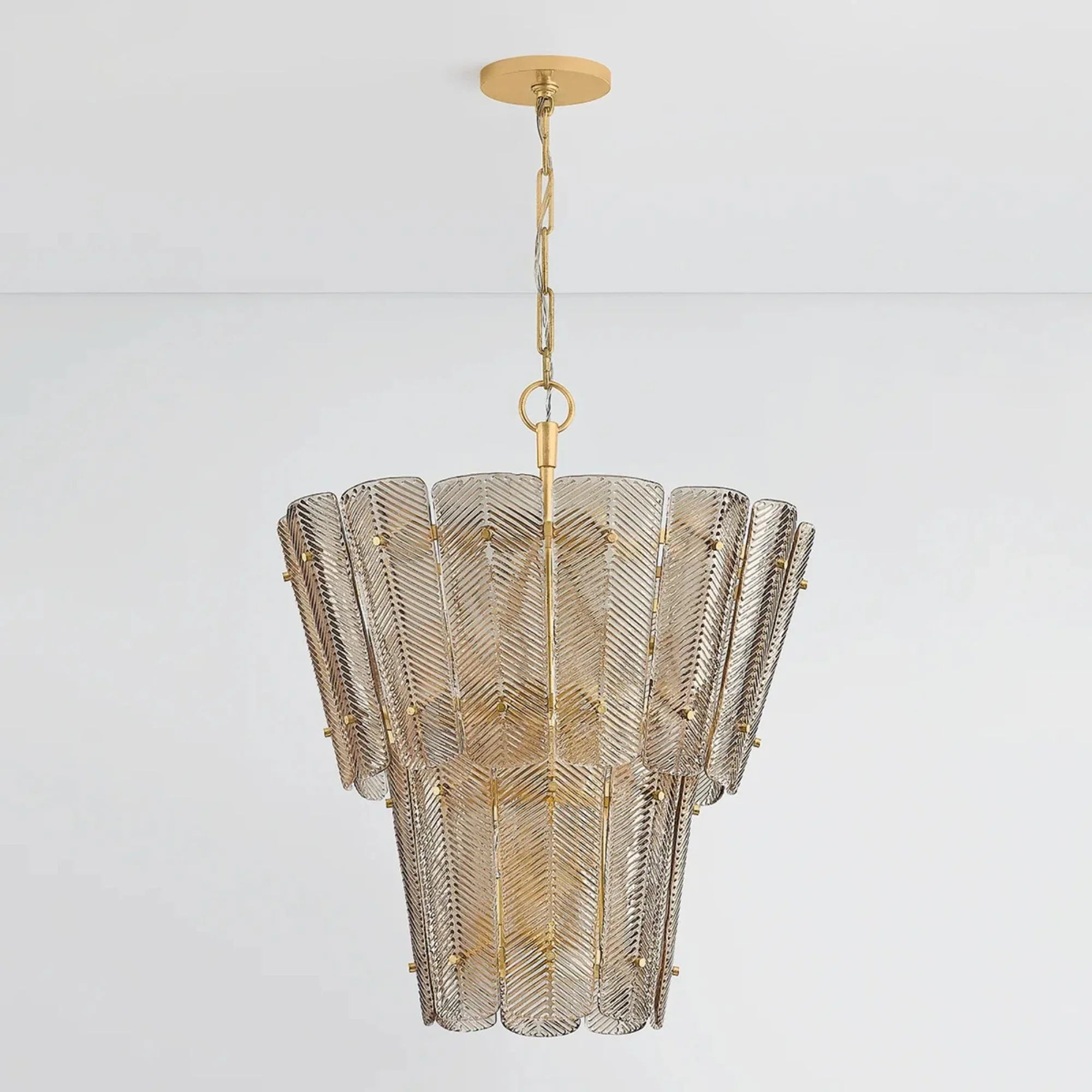 Hudson Valley Lighting - Cassian 34" 10-Light Chandelier, Vintage Gold Leaf Finish | Bees Lighting