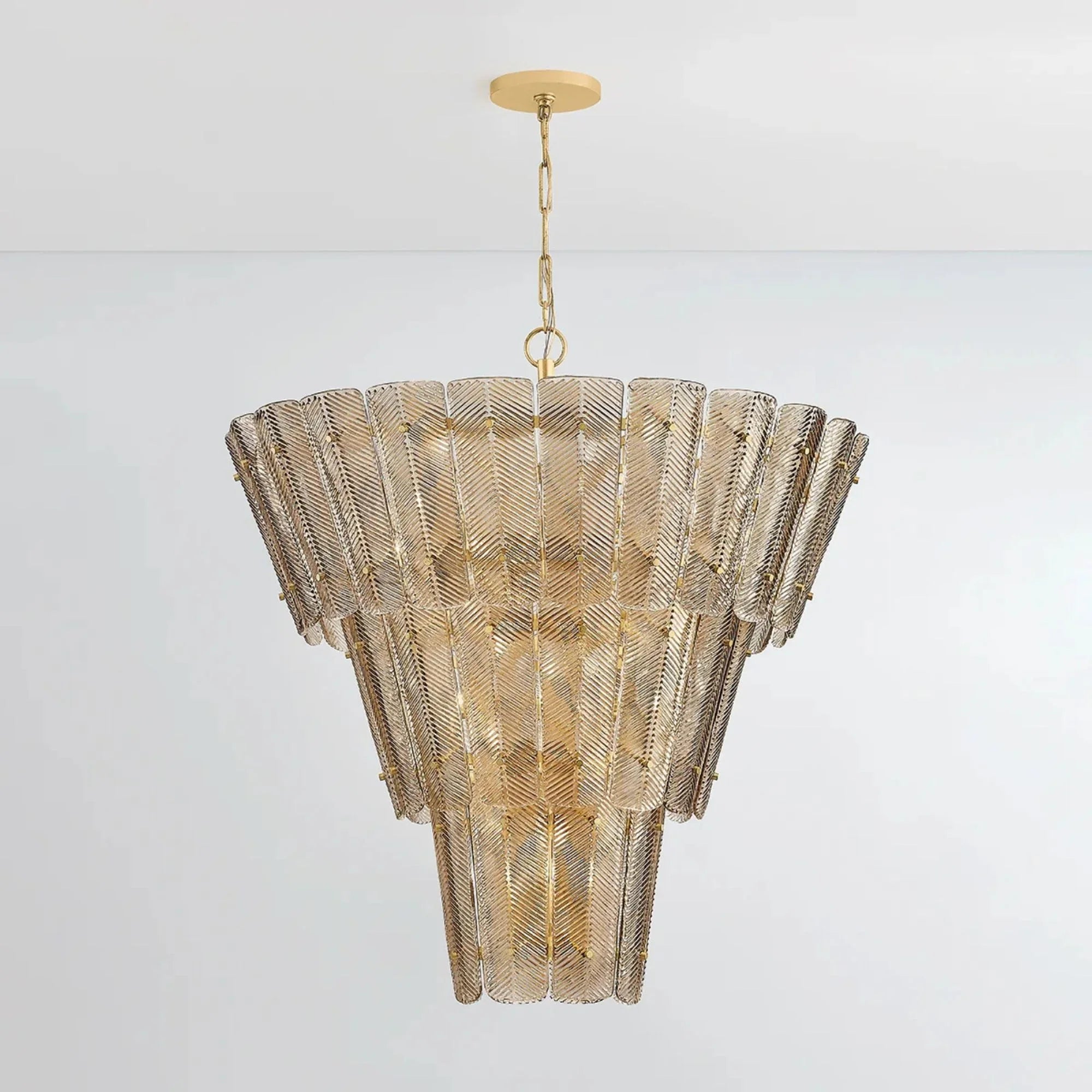 Hudson Valley Lighting - Cassian 46" 18-Light Chandelier, Vintage Gold Leaf Finish | Bees Lighting