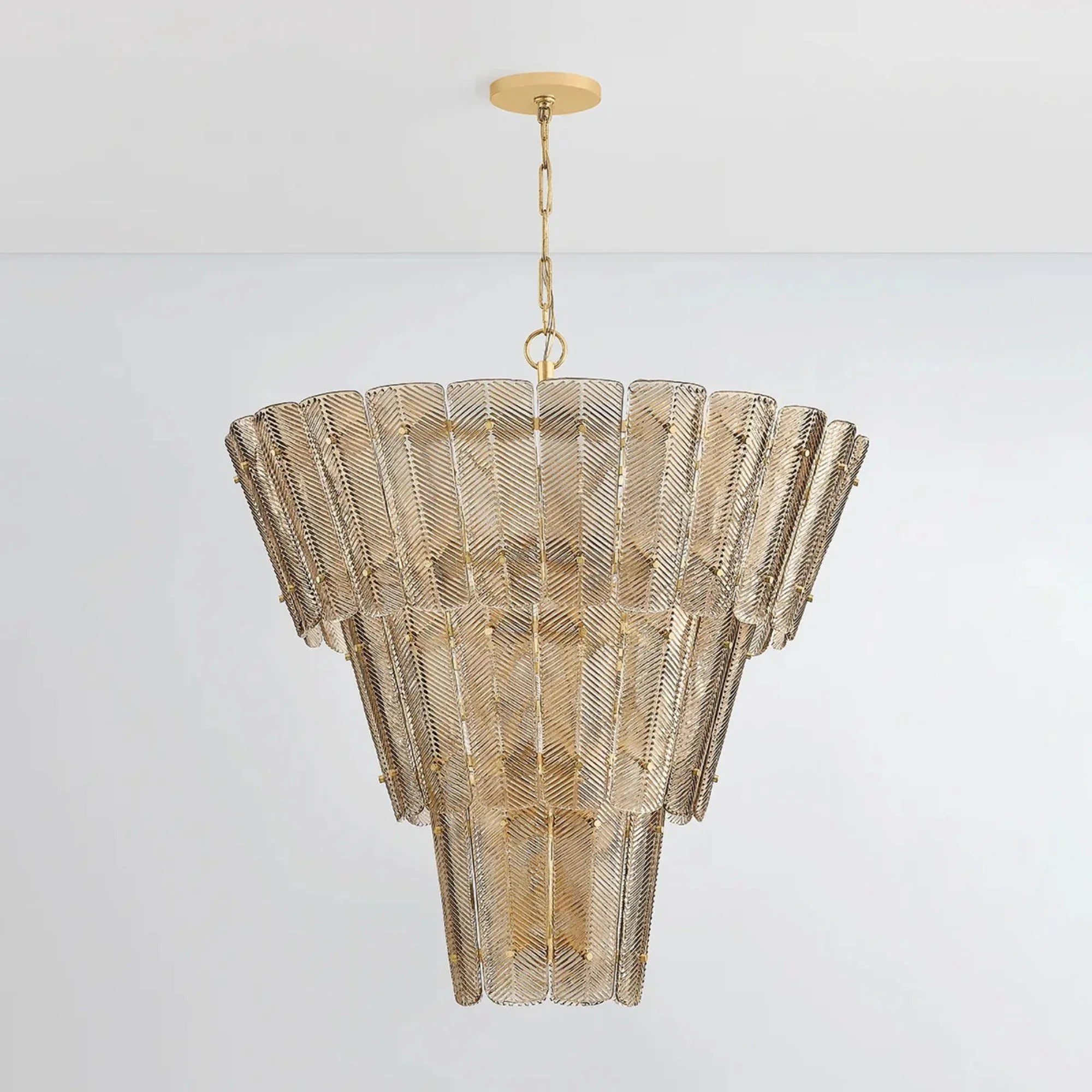 Hudson Valley Lighting - Cassian 46" 18-Light Chandelier, Vintage Gold Leaf Finish | Bees Lighting