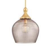 Chatton 22" Pendant, Aged Brass Finish
