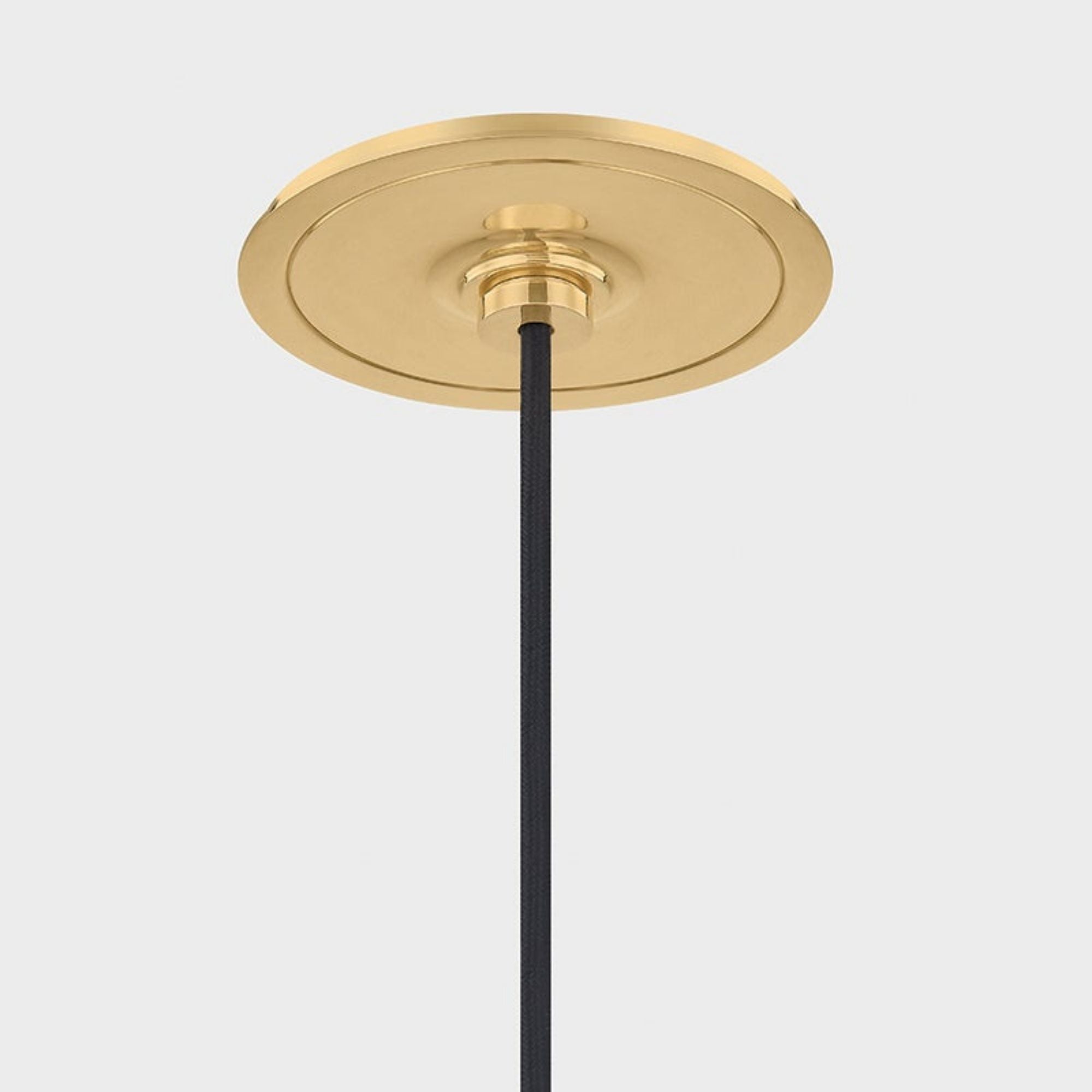 Clivedon 12" Pendant, Aged Brass/Soft Studio Green Finish