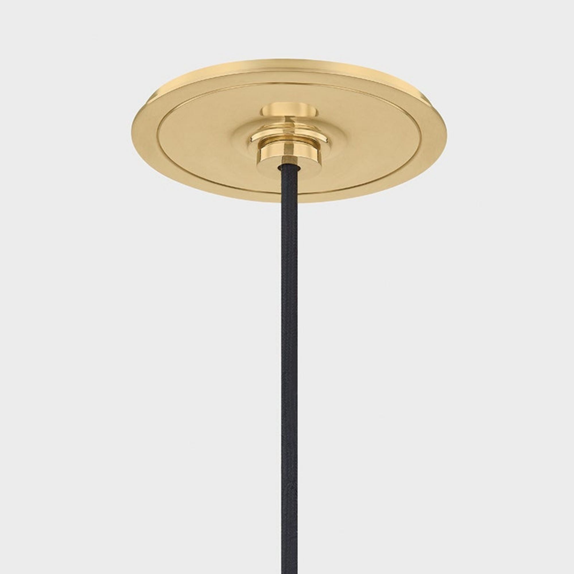 Clivedon 20" Pendant, Aged Brass/Soft Crimson Finish
