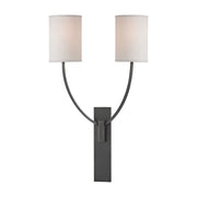 Colton 25" 2-Light Wall Sconce, Old Bronze Finish