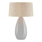Colwyn 30" Table Lamp, Aged Brass/Ceramic Dove White Finish