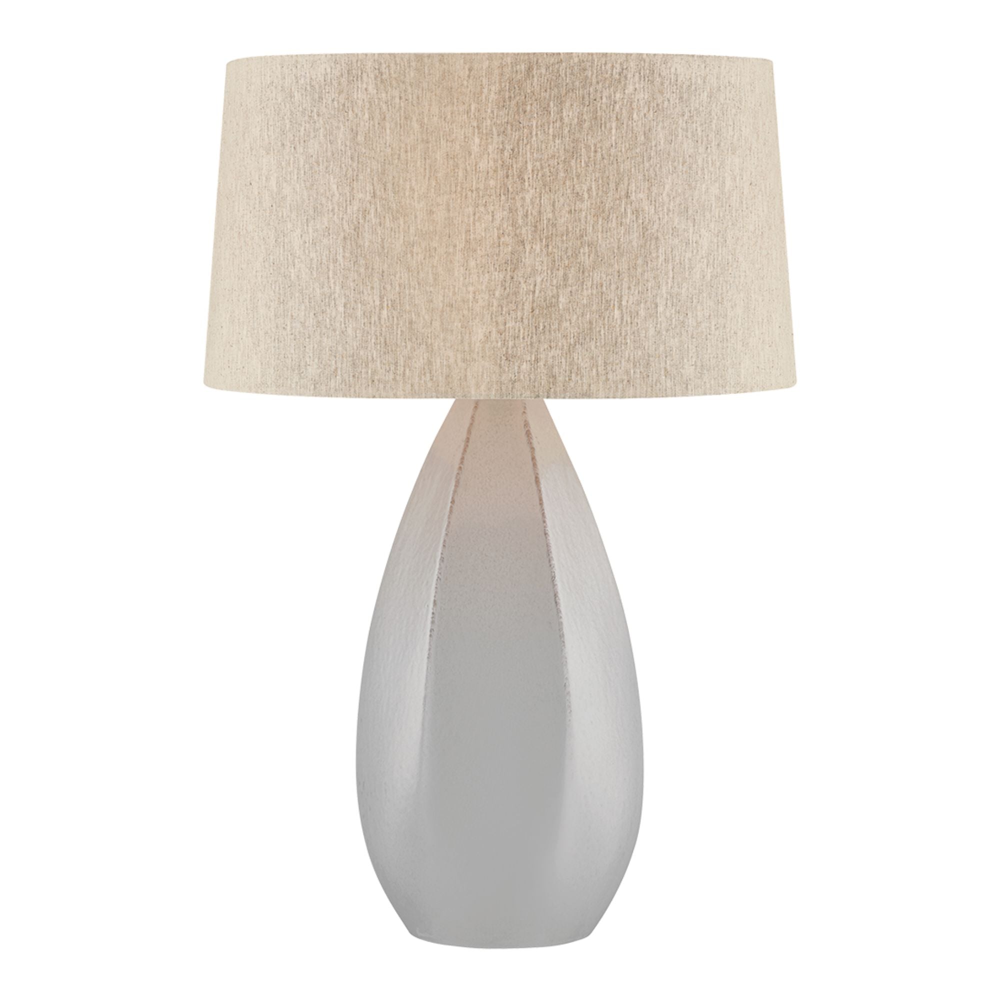 Colwyn 30" Table Lamp, Aged Brass/Ceramic Dove White Finish