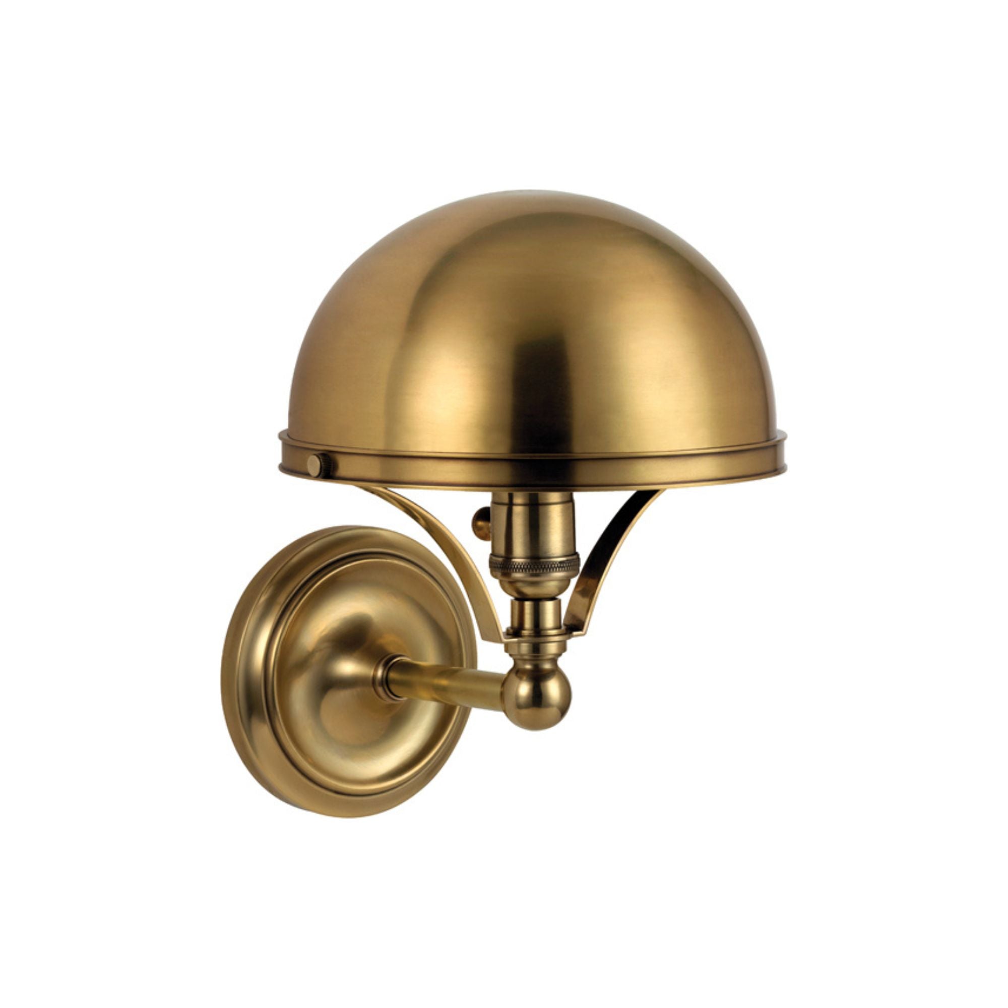 Covington 11" Wall Sconce, Aged Brass Finish