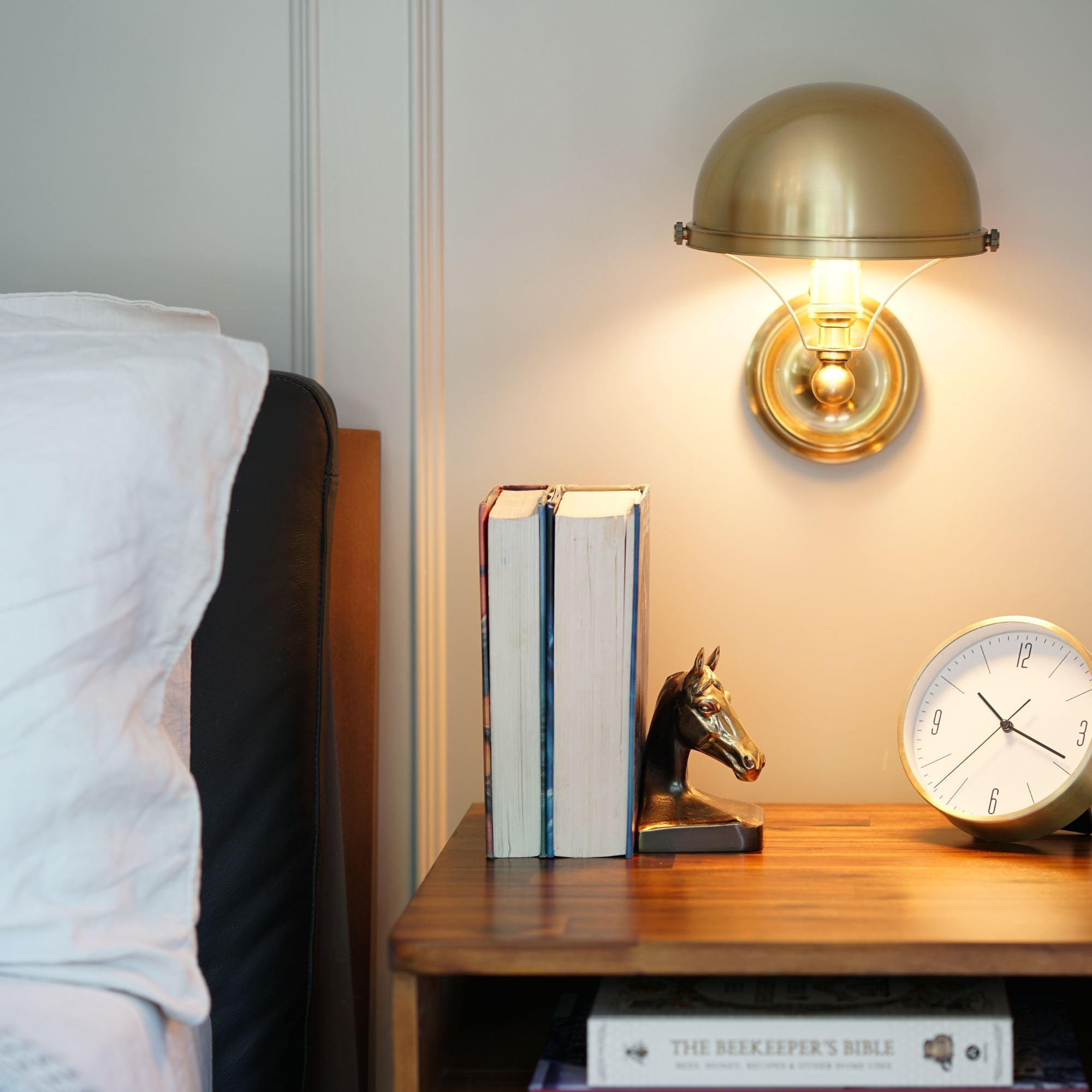 Covington 11" Wall Sconce, Aged Brass Finish