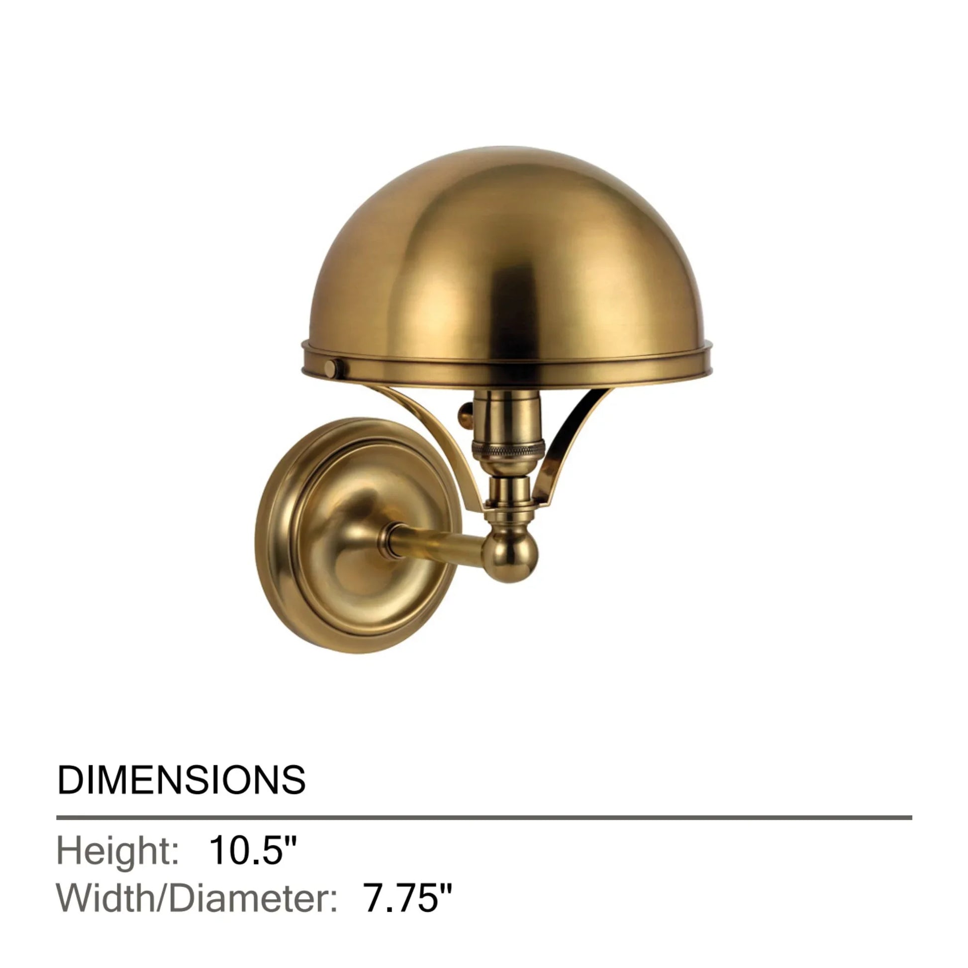 Hudson Valley Lighting - Covington 11" Wall Sconce, Aged Brass Finish | Bees Lighting