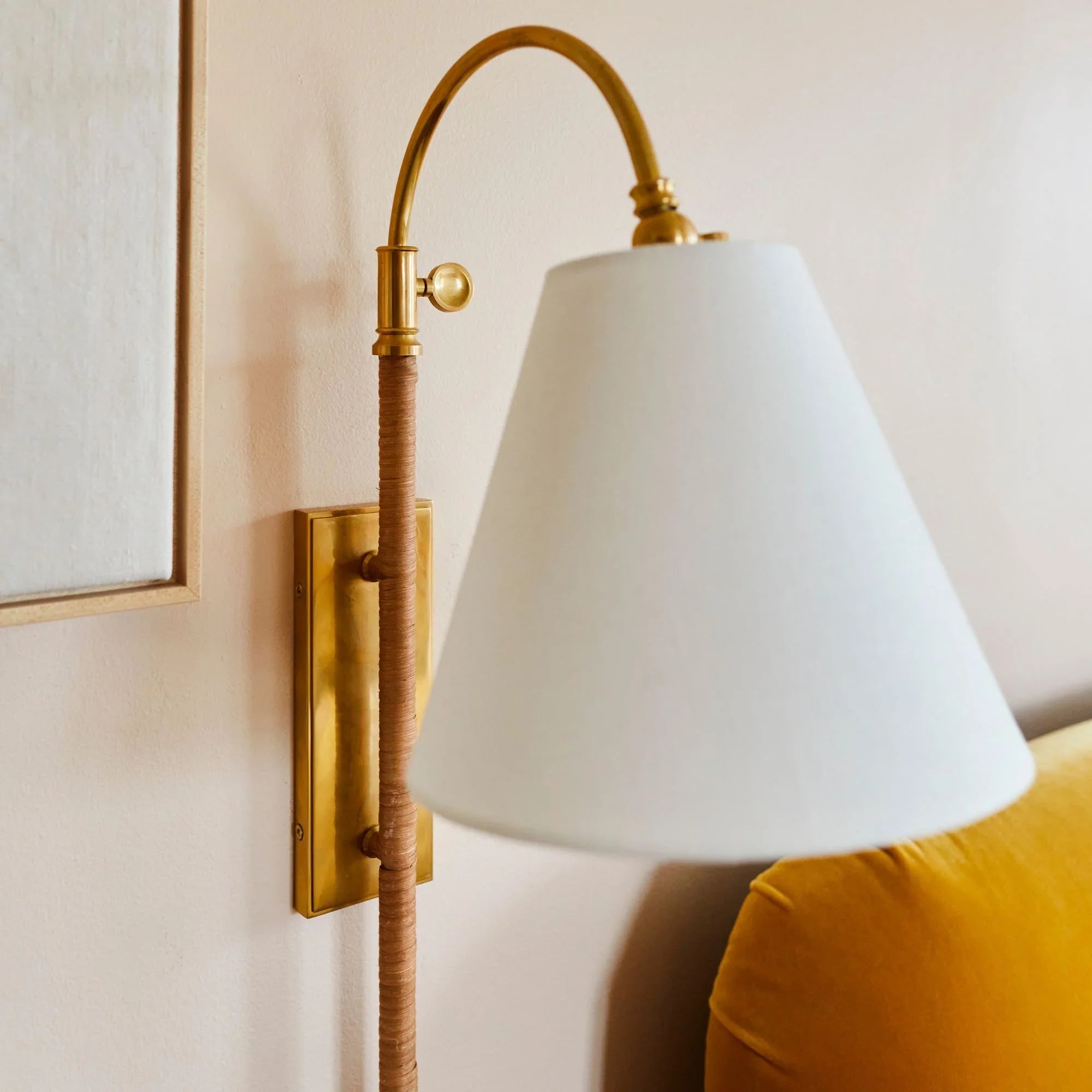 Hudson Valley Lighting - Curves No.1 30" Wall Sconce, Aged Brass Finish | Bees Lighting