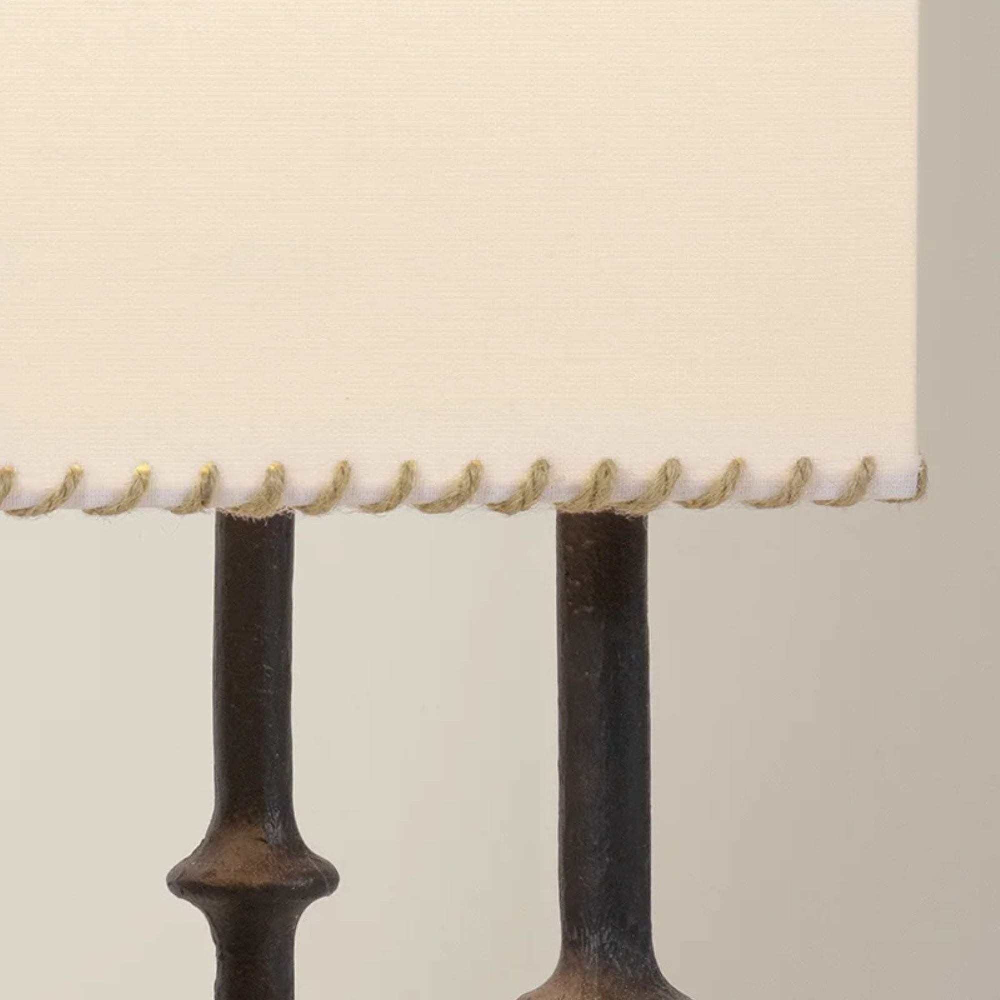 Hudson Valley Cy 56.25 in. Floor Lamp, Black Iron with Off White Linen Rectangular Shade
