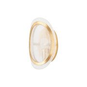Danes 10" Wall Sconce, Vintage Gold Leaf Finish