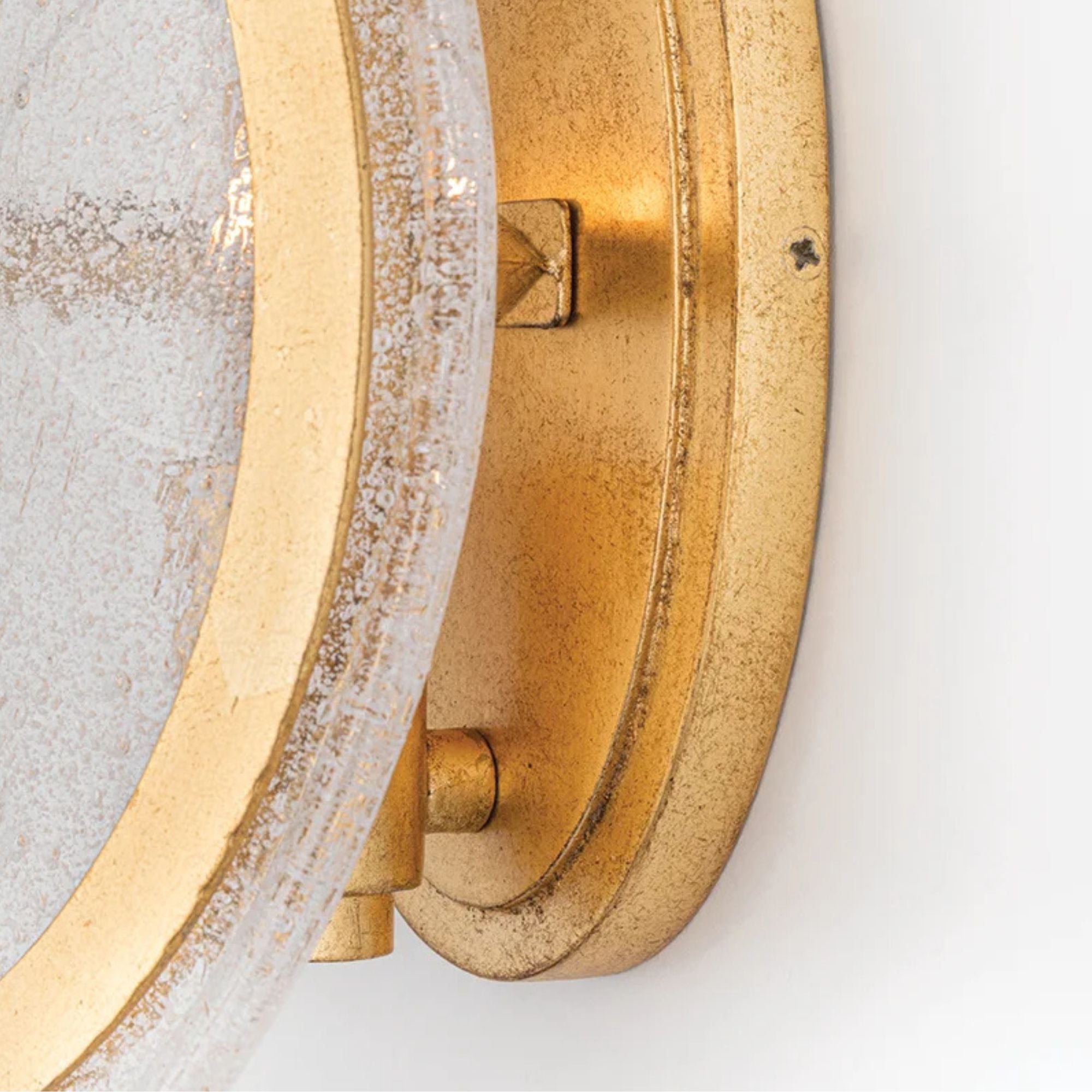 Danes 10" Wall Sconce, Vintage Gold Leaf Finish