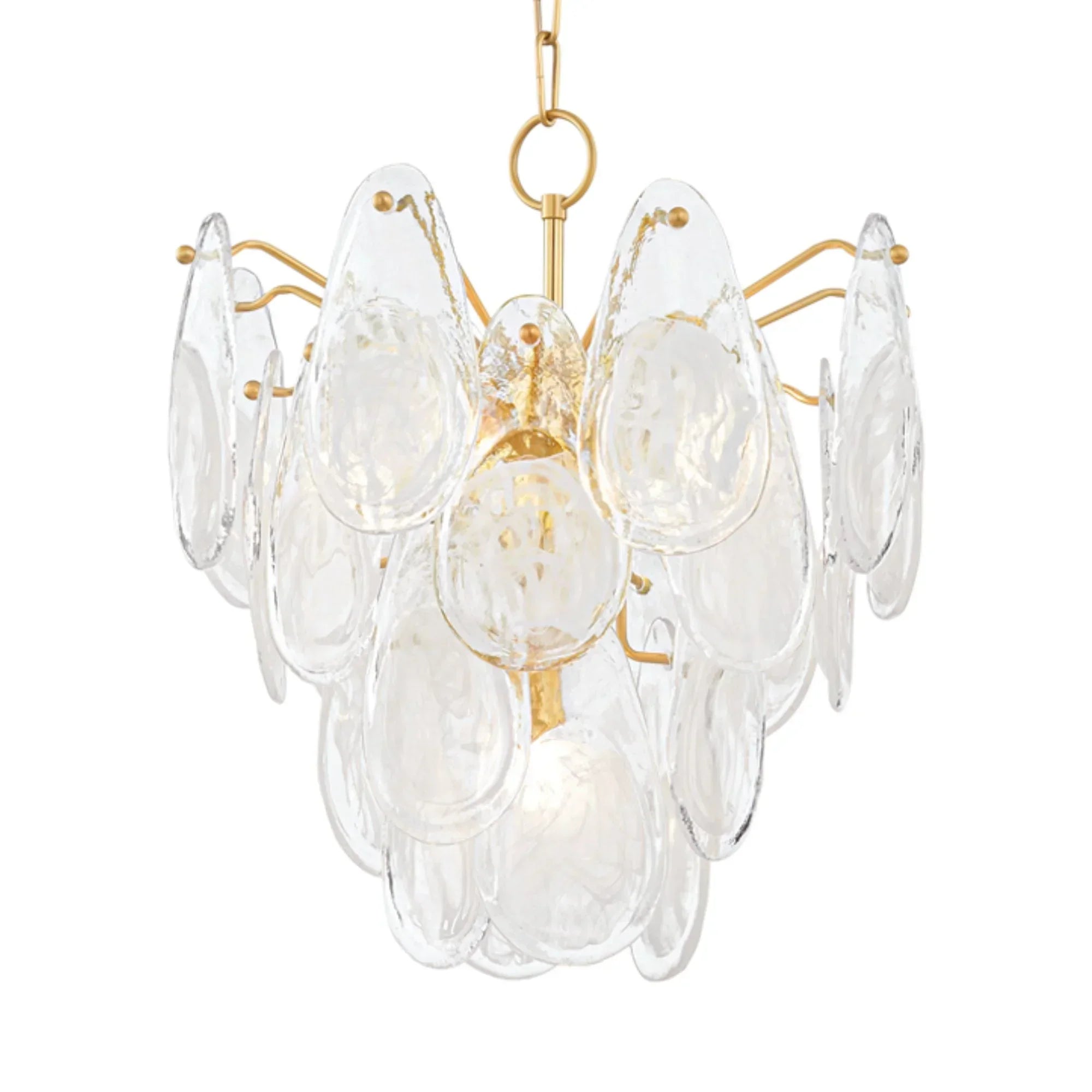 Darcia 20" 5-Light Chandelier, Aged Brass Finish