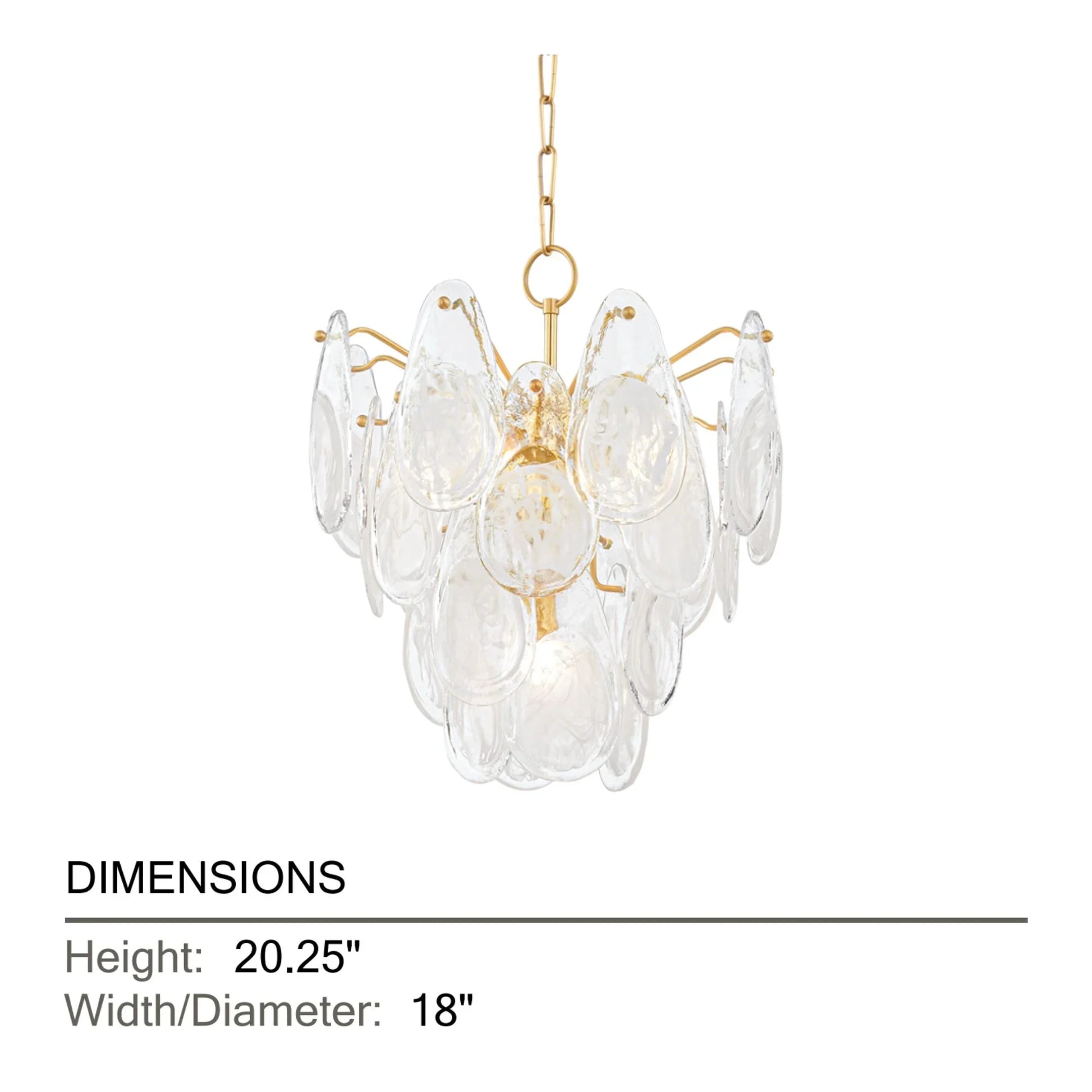 Hudson Valley Lighting - Darcia 20" 5-Light Chandelier, Aged Brass Finish | Bees Lighting