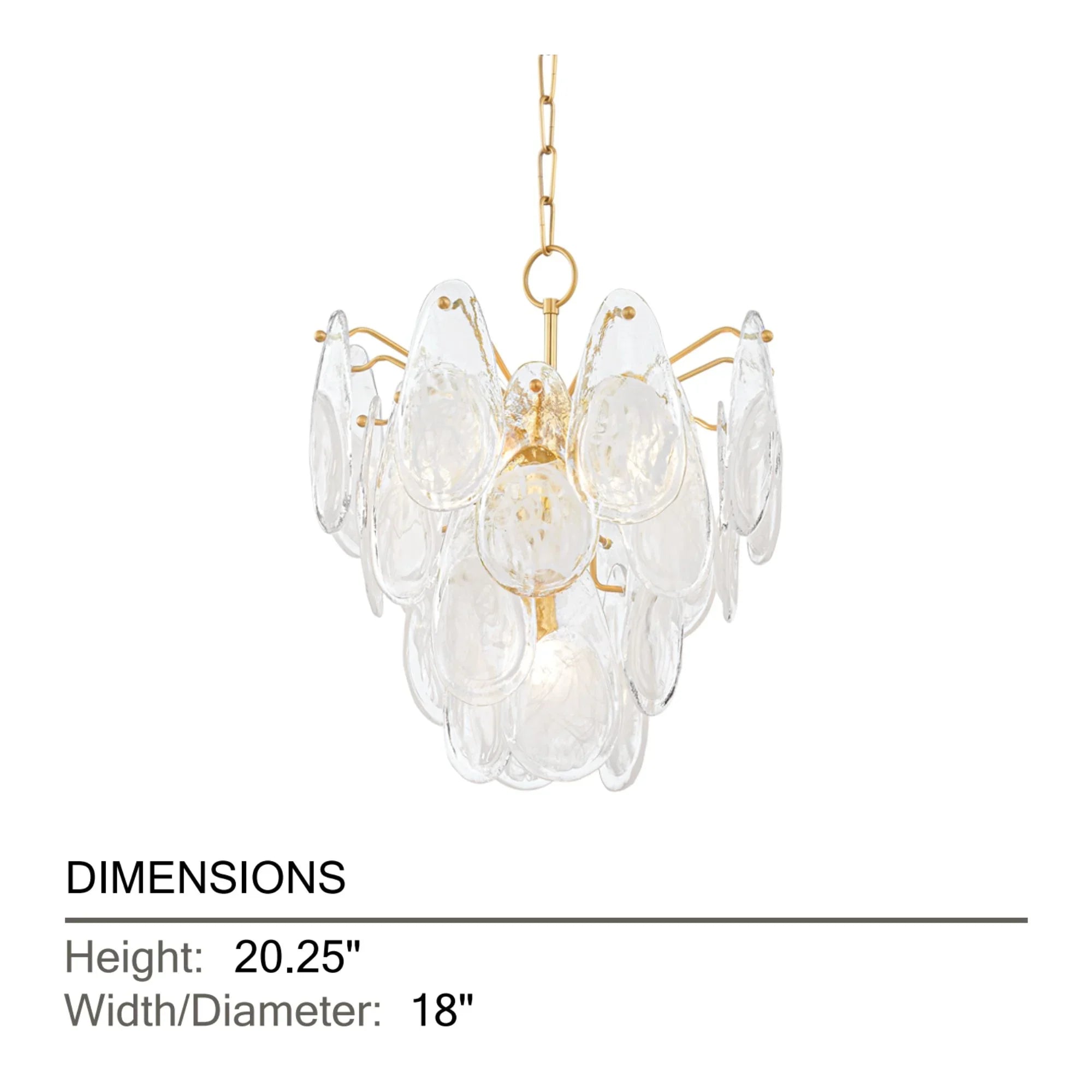 Hudson Valley Lighting - Darcia 20" 5-Light Chandelier, Aged Brass Finish | Bees Lighting