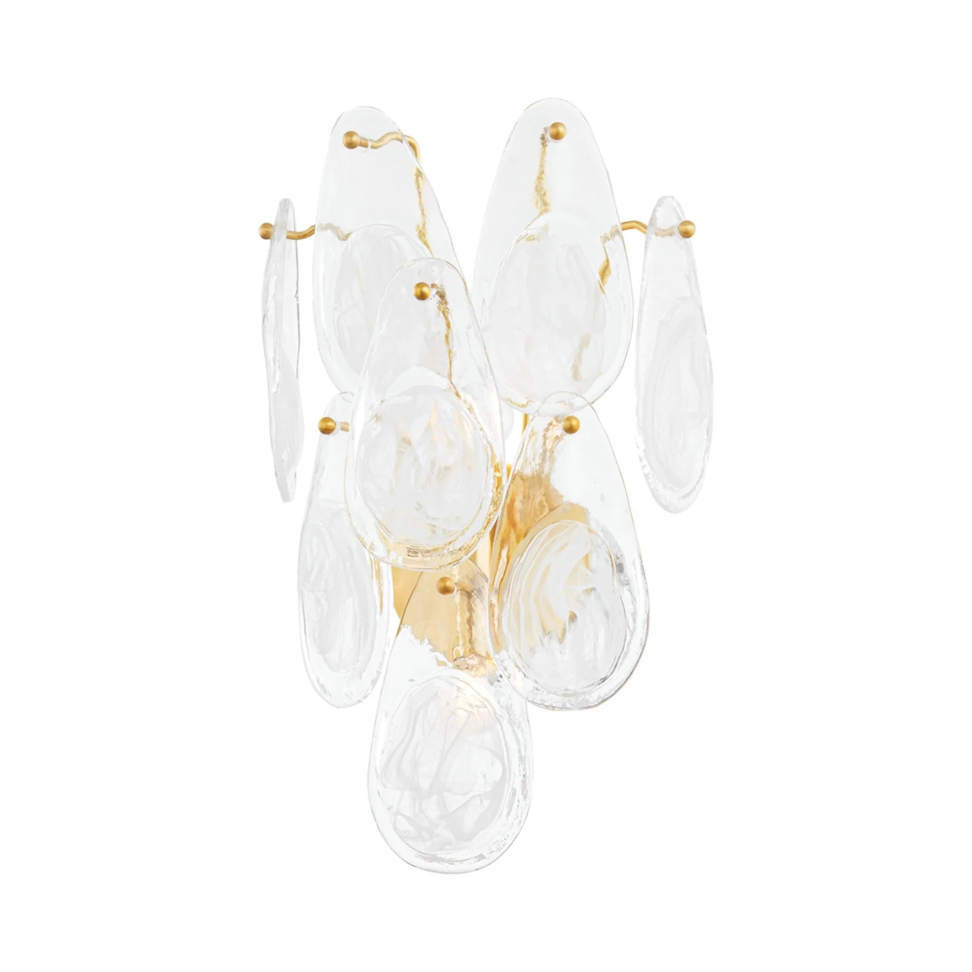 Darcia 20" 2-Light Wall Sconce, Aged Brass Finish