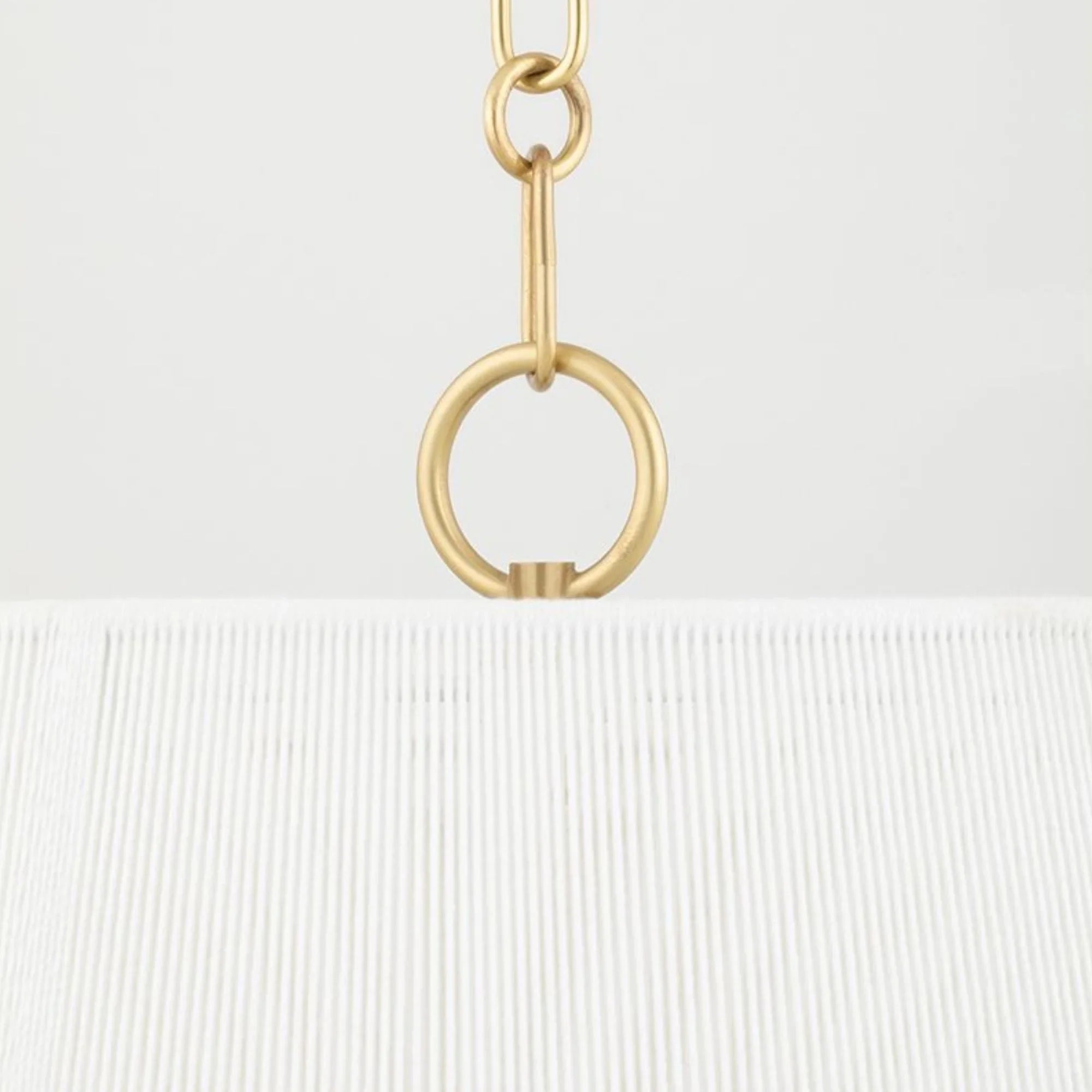 Debi 31" 4-Light Pendant, Aged Brass Finish