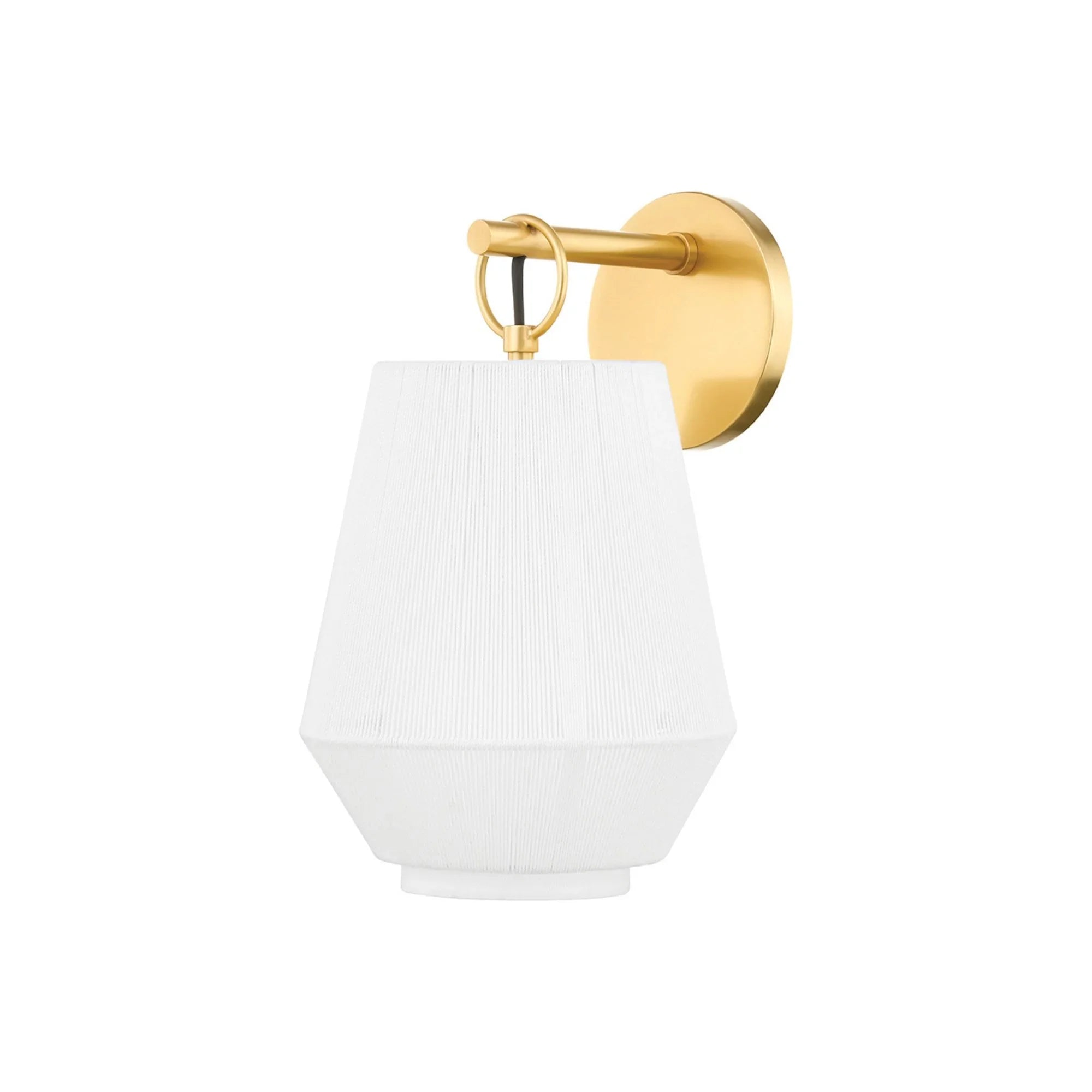 Debi 13" Wall Sconce, Aged Brass Finish