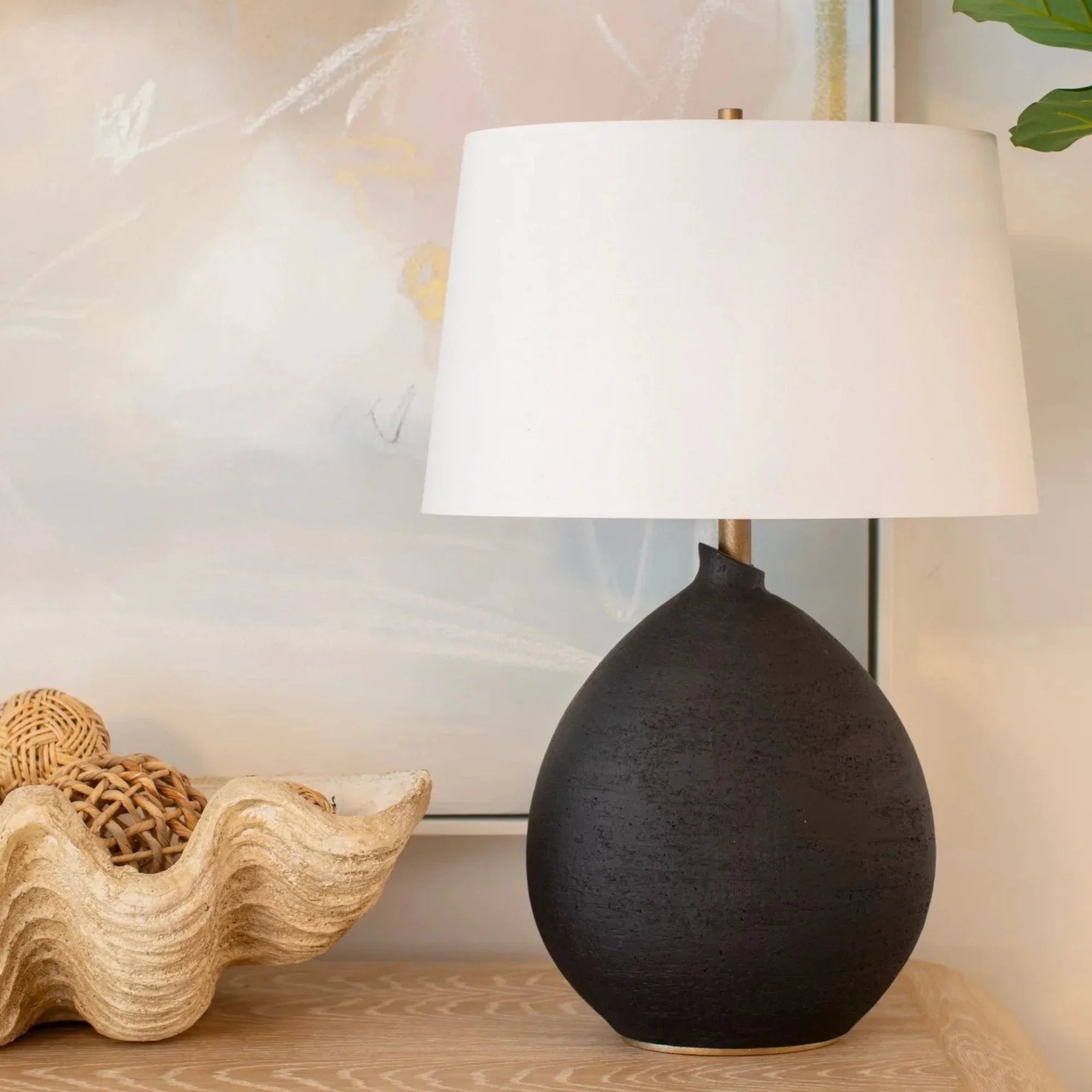 Hudson Valley Lighting - Denali 29" Table Lamp, Dusk Black Finish | Bees Lighting