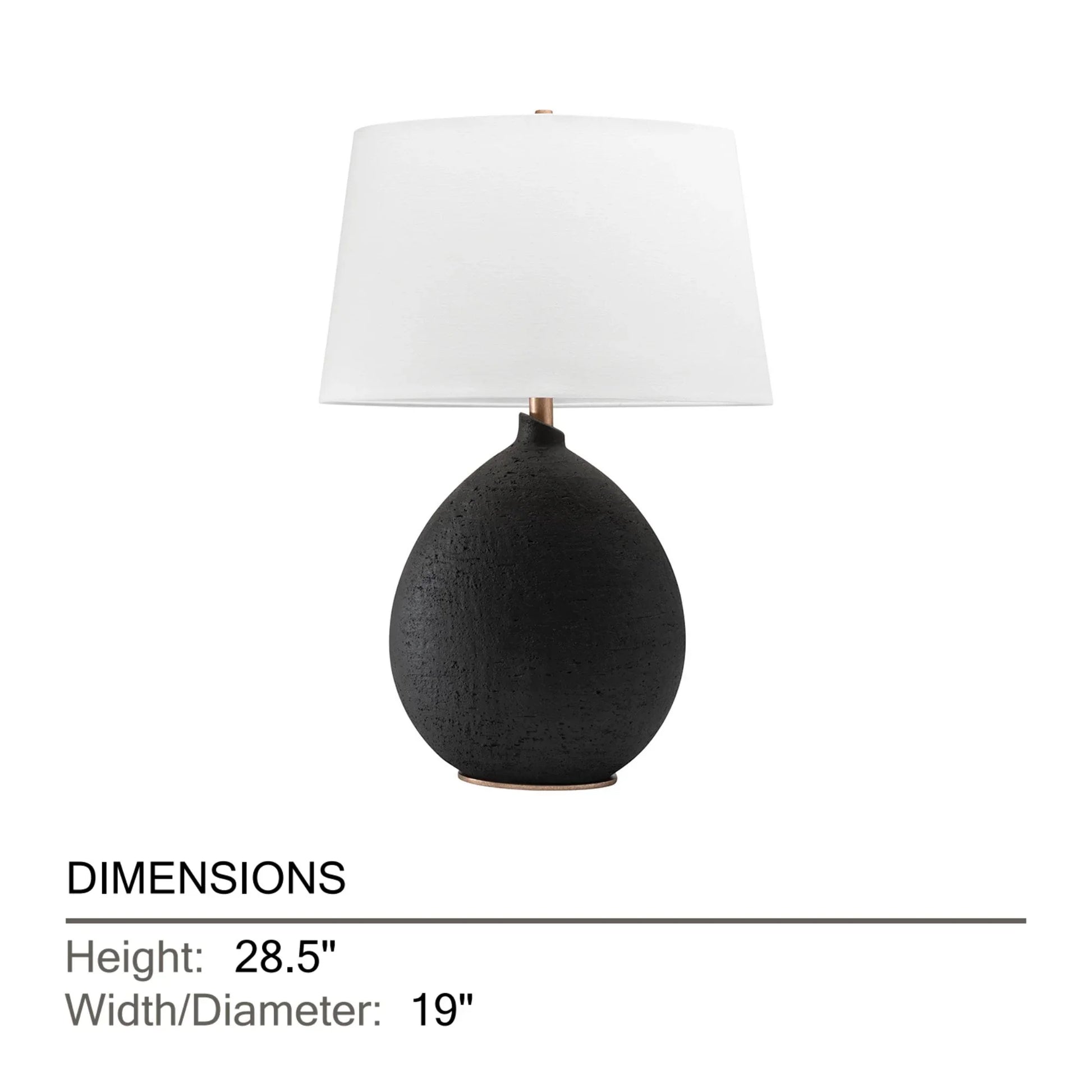 Hudson Valley Lighting - Denali 29" Table Lamp, Dusk Black Finish | Bees Lighting