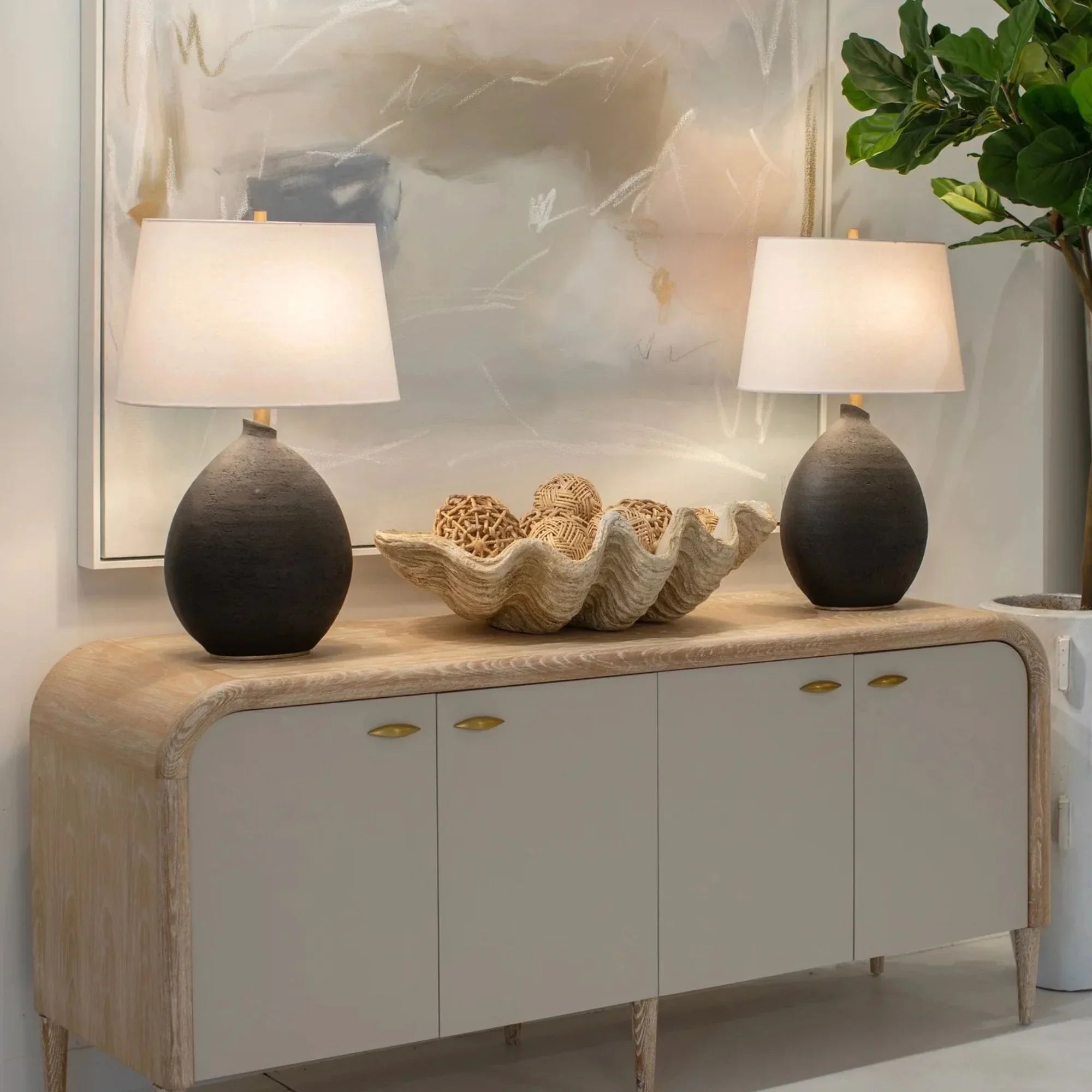 Hudson Valley Lighting - Denali 29" Table Lamp, Dusk Black Finish | Bees Lighting