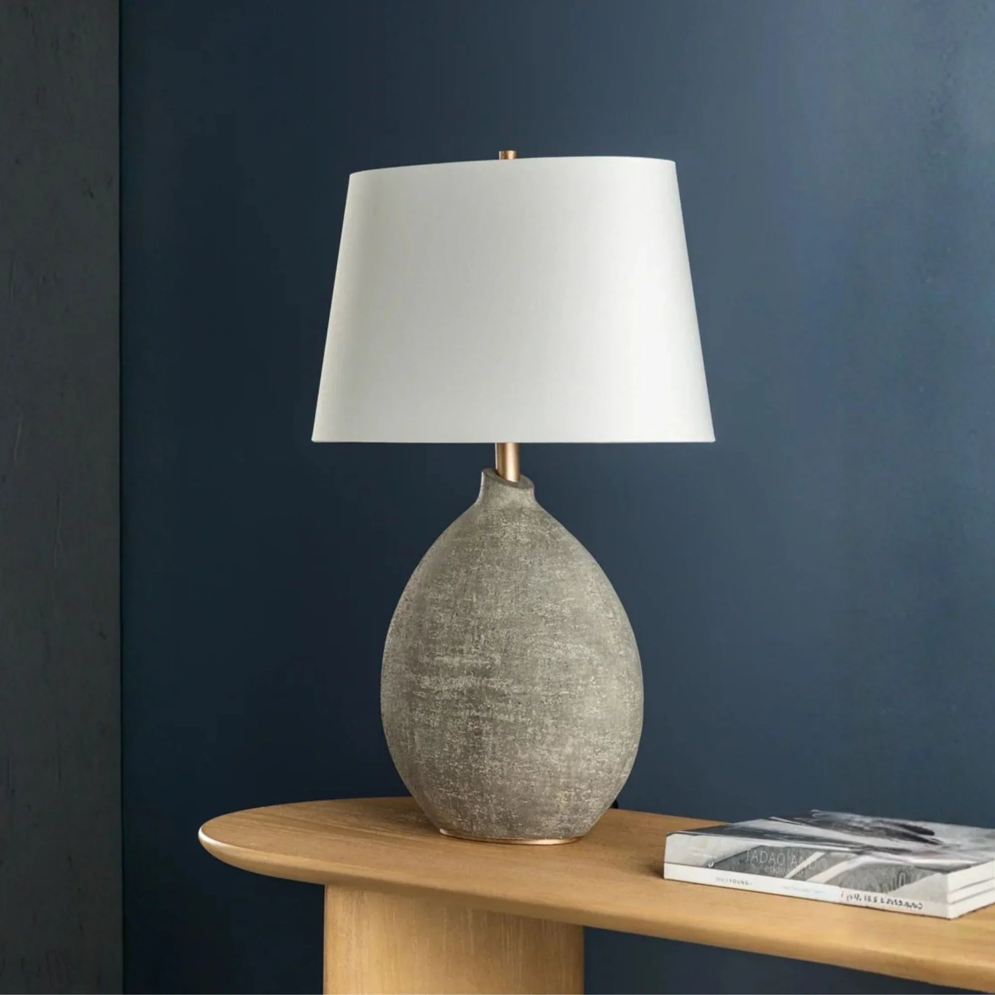 Denali 29" Table Lamp, Gray Finish