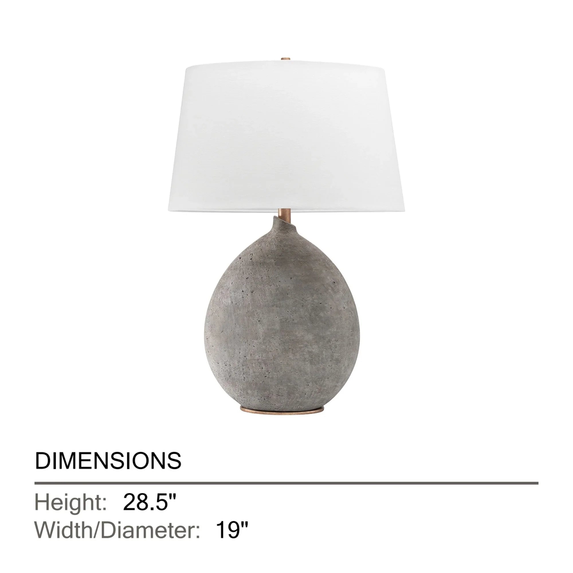 Hudson Valley Lighting - Denali 29" Table Lamp, Gray Finish | Bees Lighting