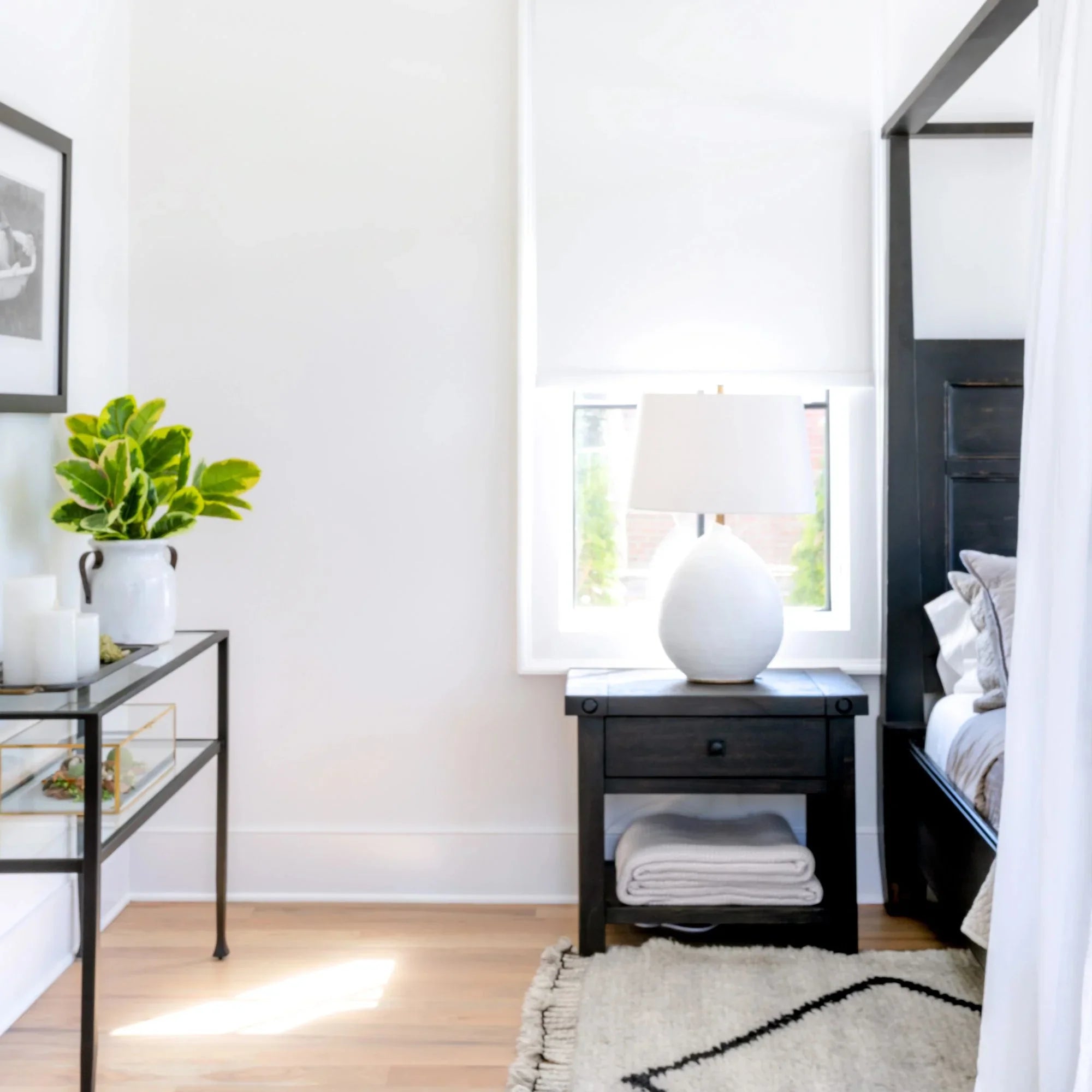 Denali 29" Table Lamp, White Finish