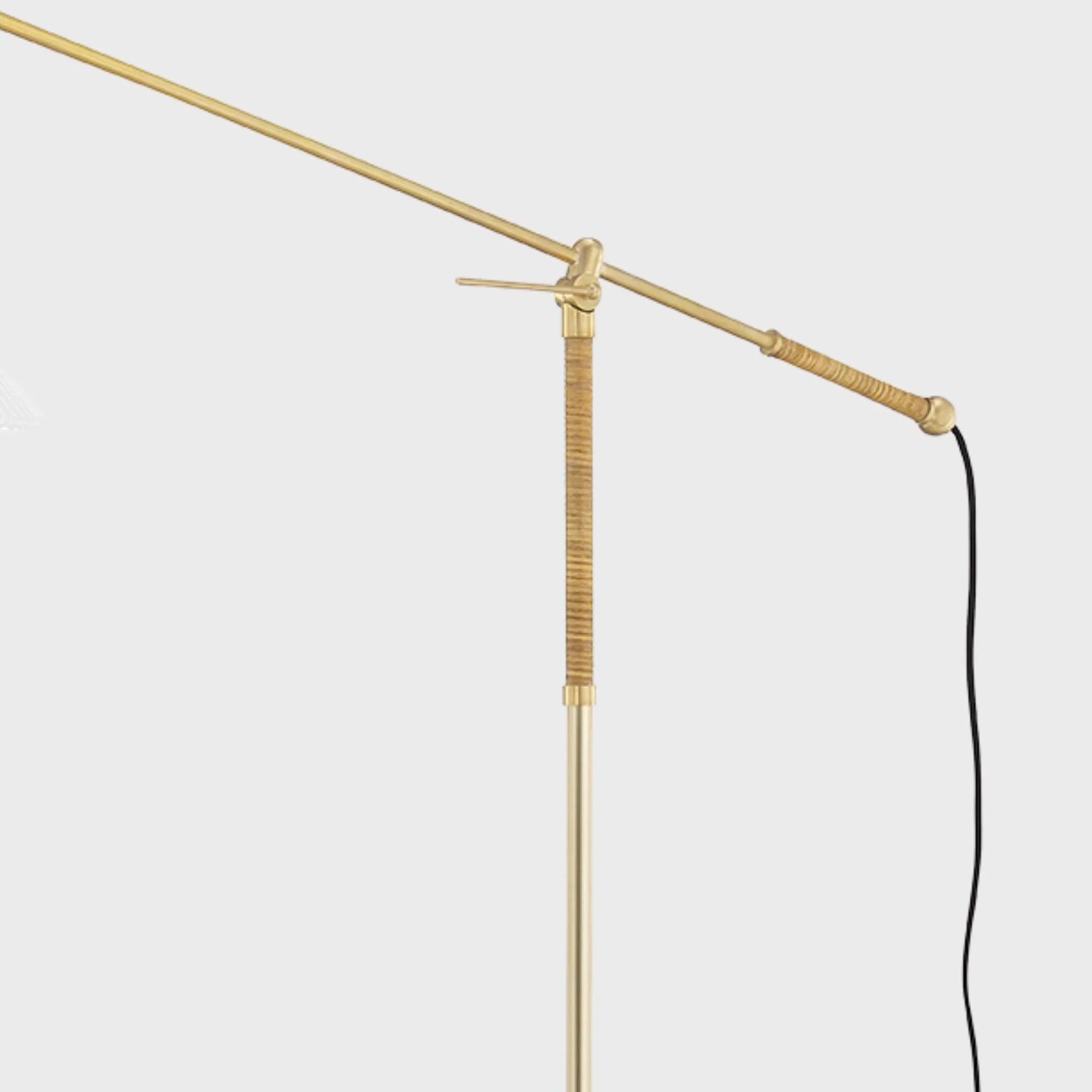Dorset 56" Floor Lamp, Aged Brass Finish