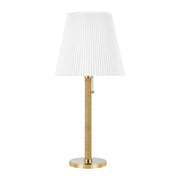 Hudson Valley Lighting - Dorset 29" Table Lamp, Aged Brass Finish | Bees Lighting