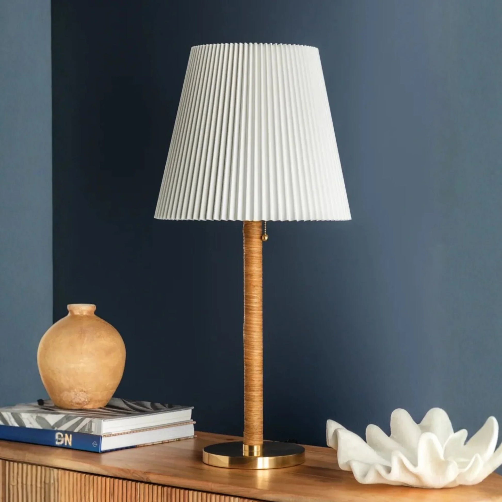 Hudson Valley Lighting - Dorset 29" Table Lamp, Aged Brass Finish | Bees Lighting