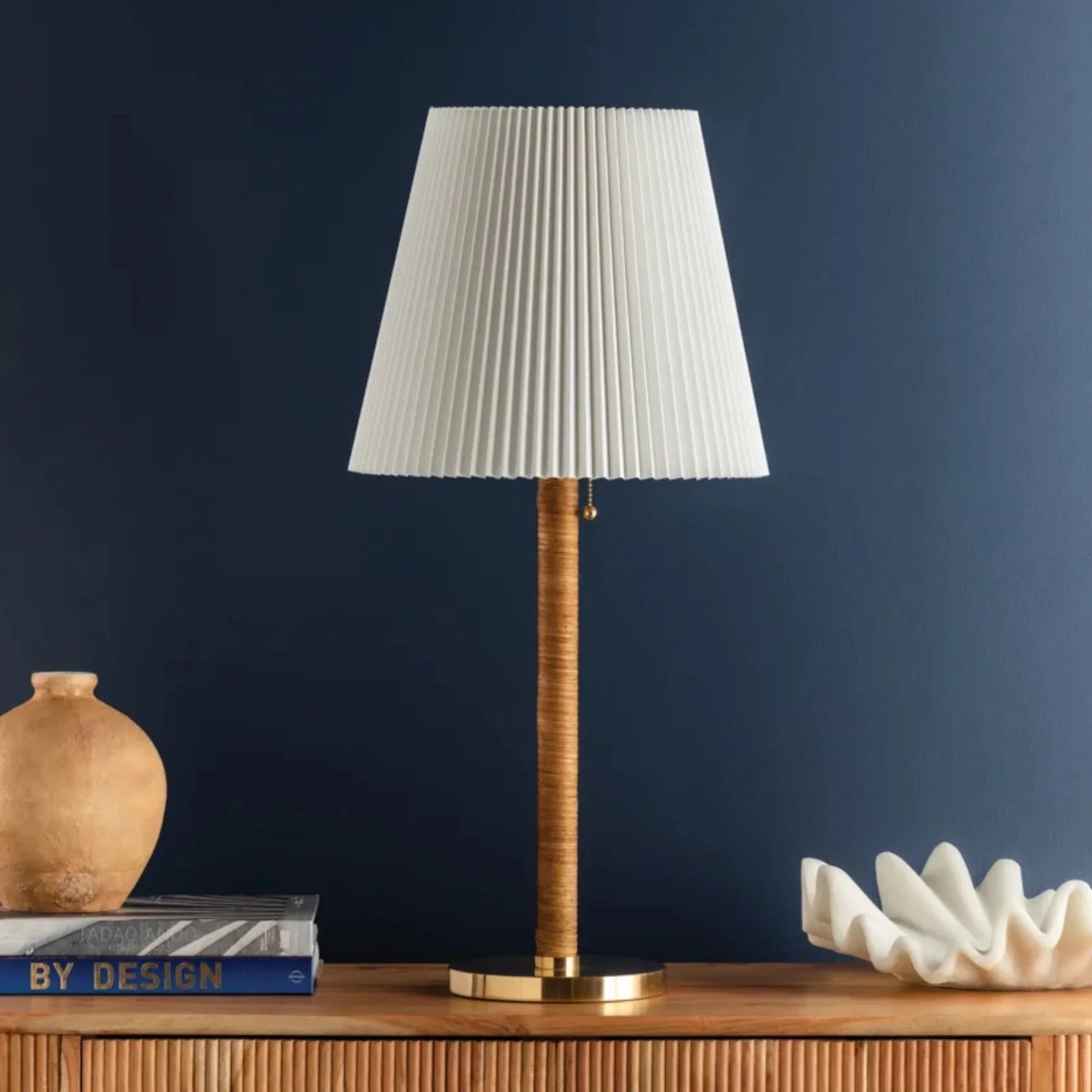 Hudson Valley Lighting - Dorset 29" Table Lamp, Aged Brass Finish | Bees Lighting