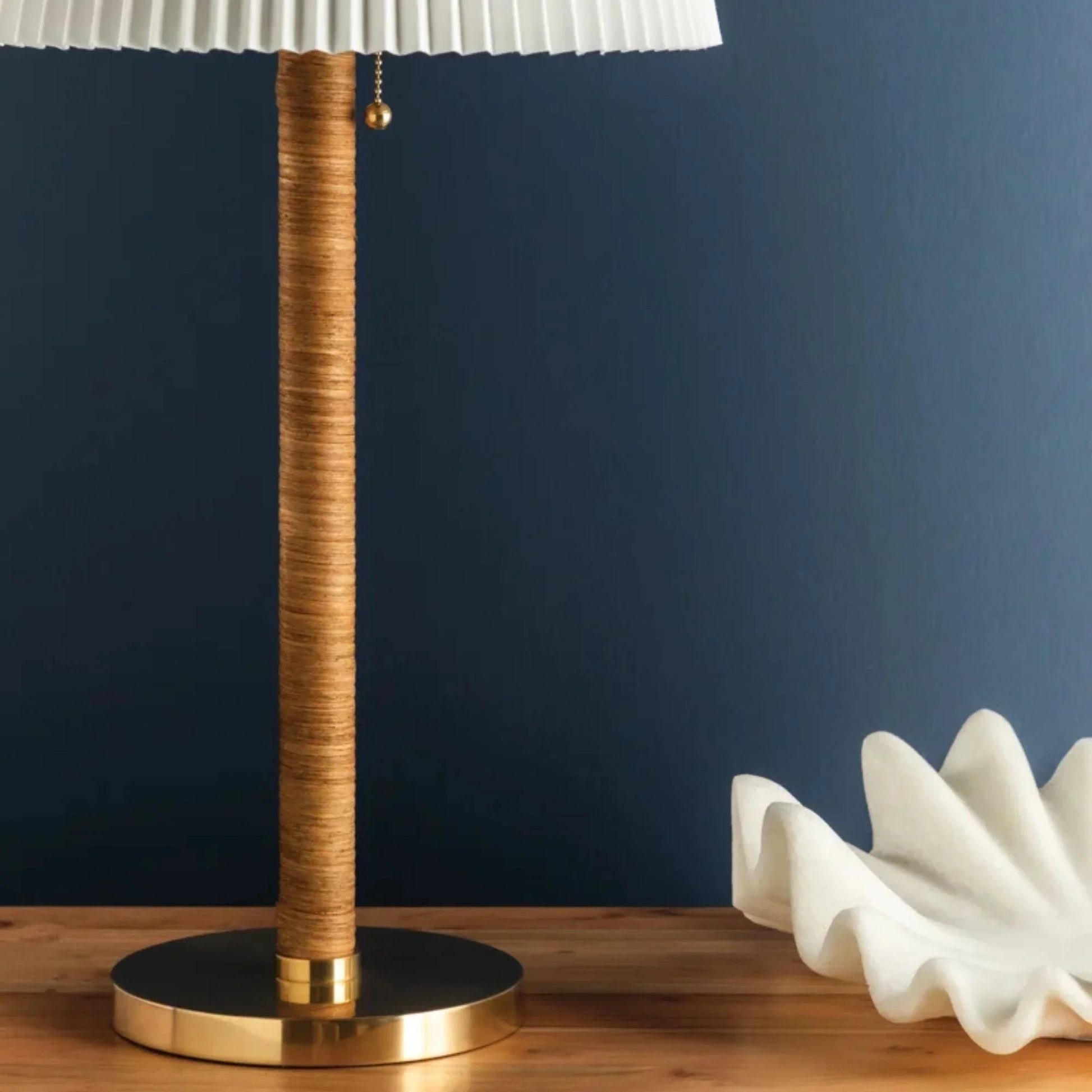 Hudson Valley Lighting - Dorset 29" Table Lamp, Aged Brass Finish | Bees Lighting