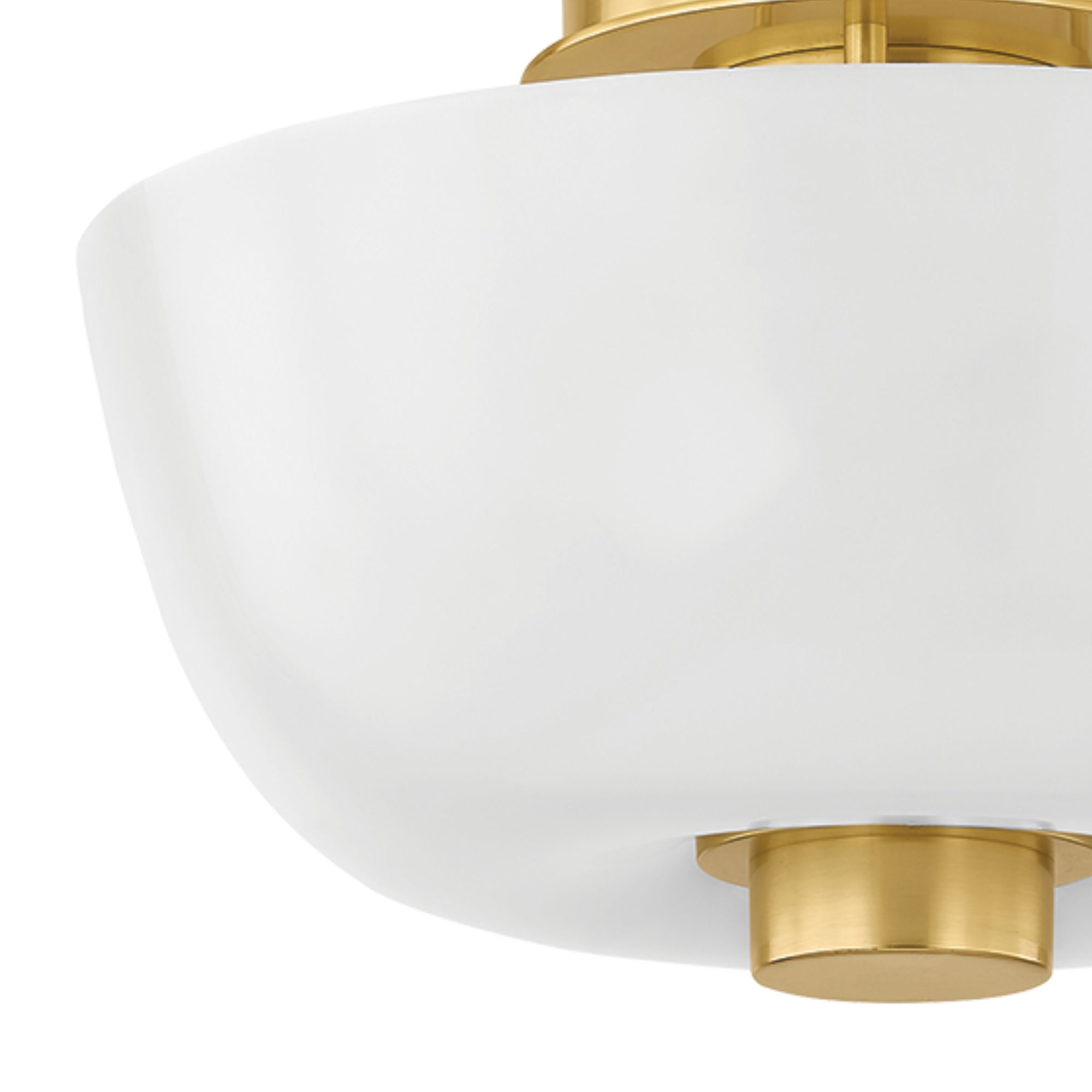 Dove 15" Flush Mount, Aged Brass Finish