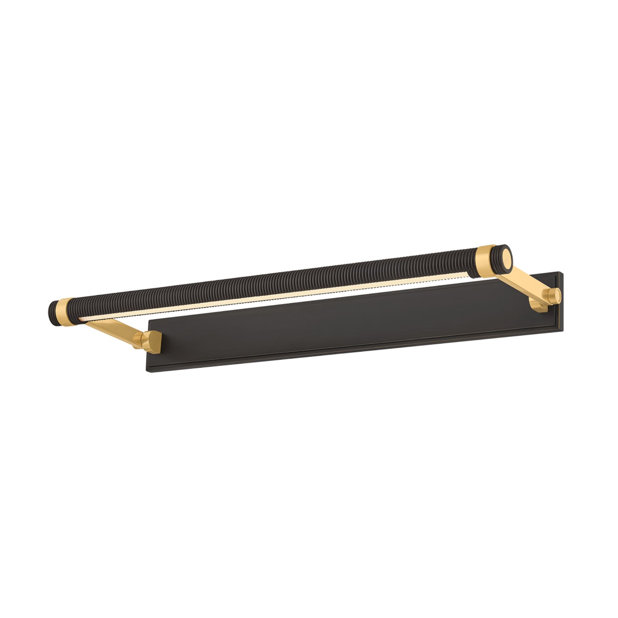 Hudson Valley Duell 24 in. Picture Light, Aged Brass & Distressed Bronze