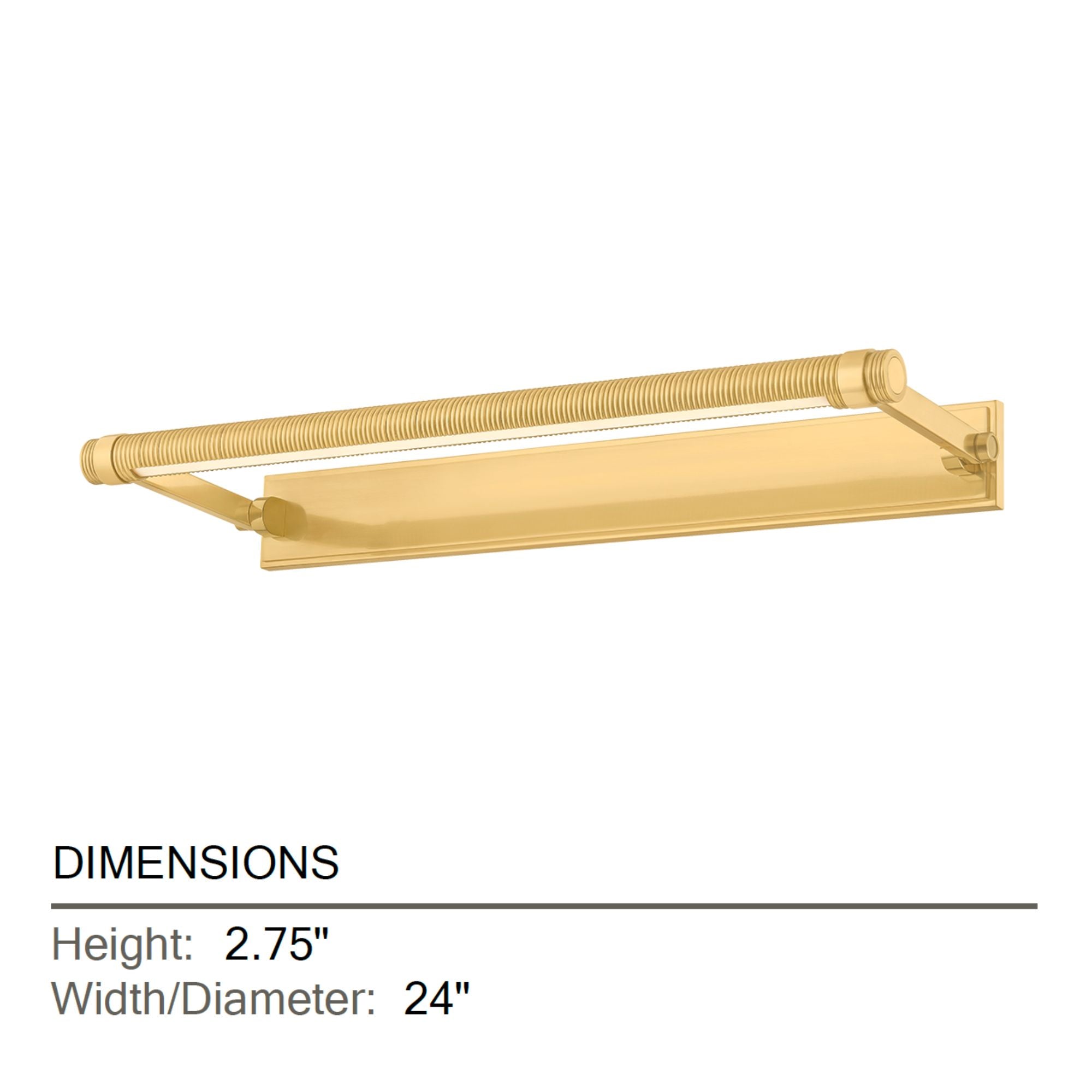 Hudson Valley Duell 24 in. Picture Light, Aged Brass