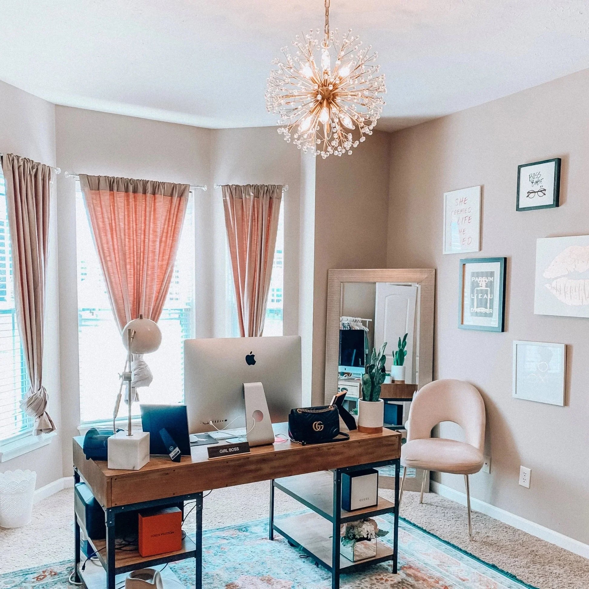 Hudson Valley Lighting - Dunkirk 24" 8-Light Chandelier, Aged Brass Finish | Bees Lighting