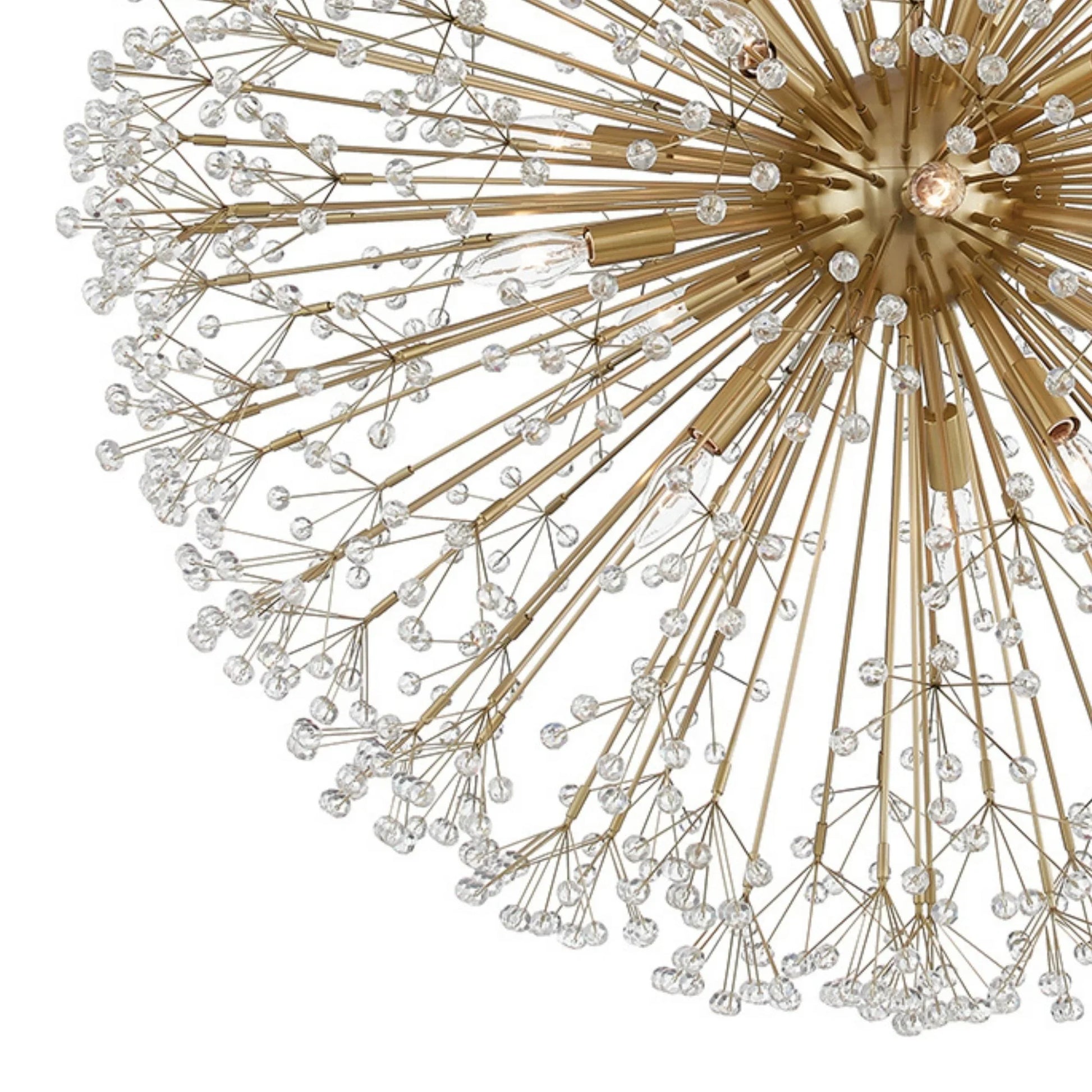 Hudson Valley Lighting - Dunkirk 40" 16-Light Chandelier, Aged Brass Finish | Bees Lighting