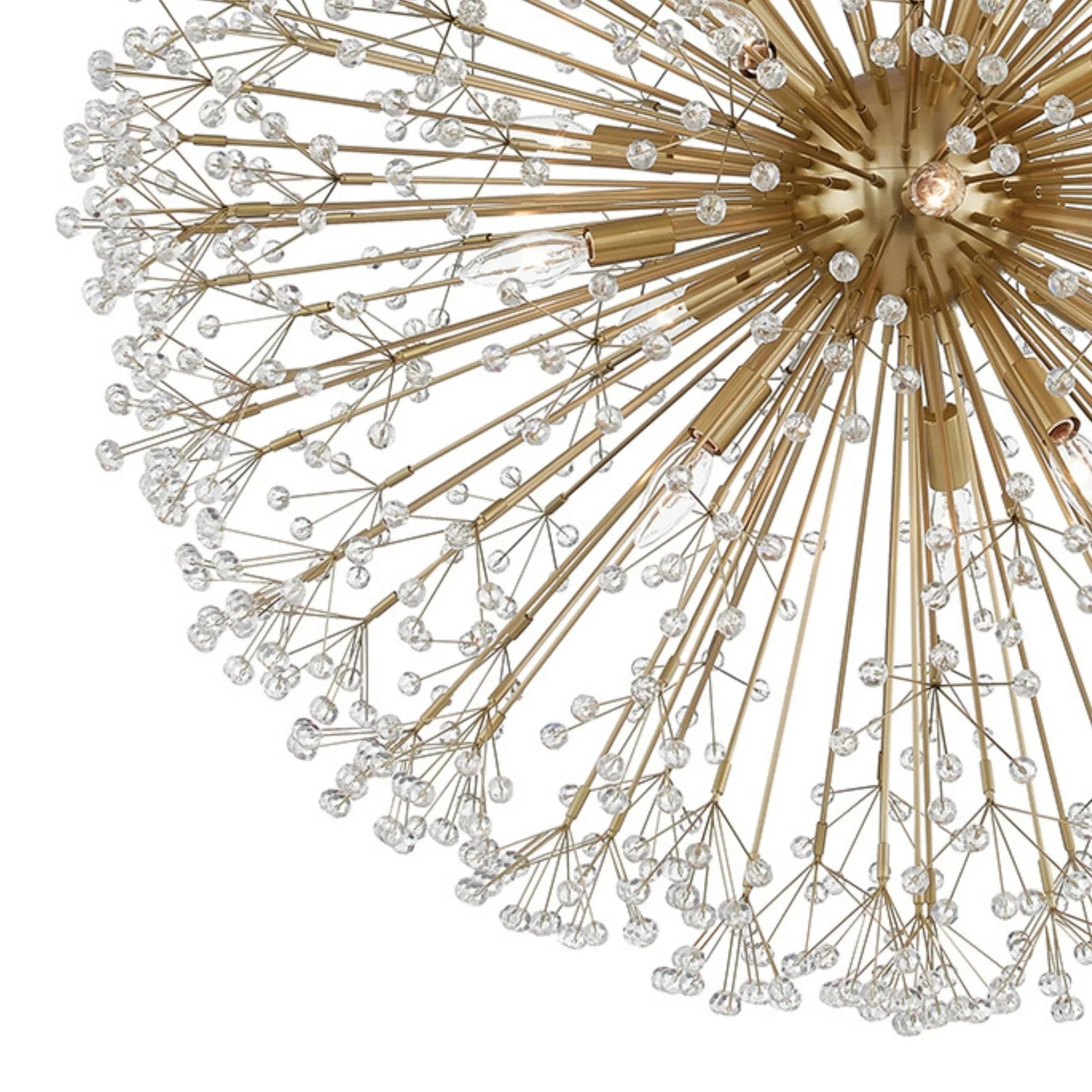 Hudson Valley Lighting - Dunkirk 40" 16-Light Chandelier, Aged Brass Finish | Bees Lighting