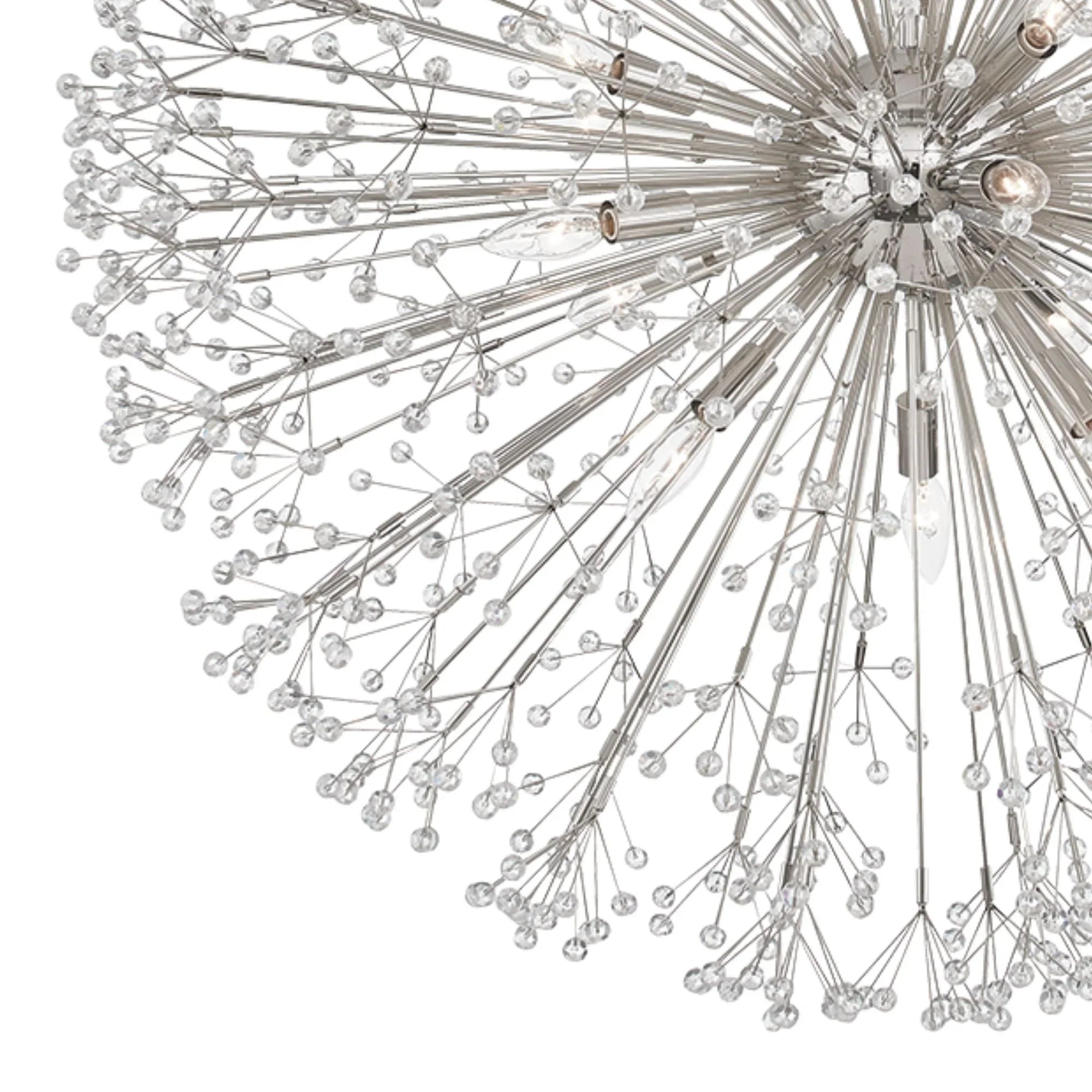 Hudson Valley Lighting - Dunkirk 40" 16-Light Chandelier, Polished Nickel Finish | Bees Lighting