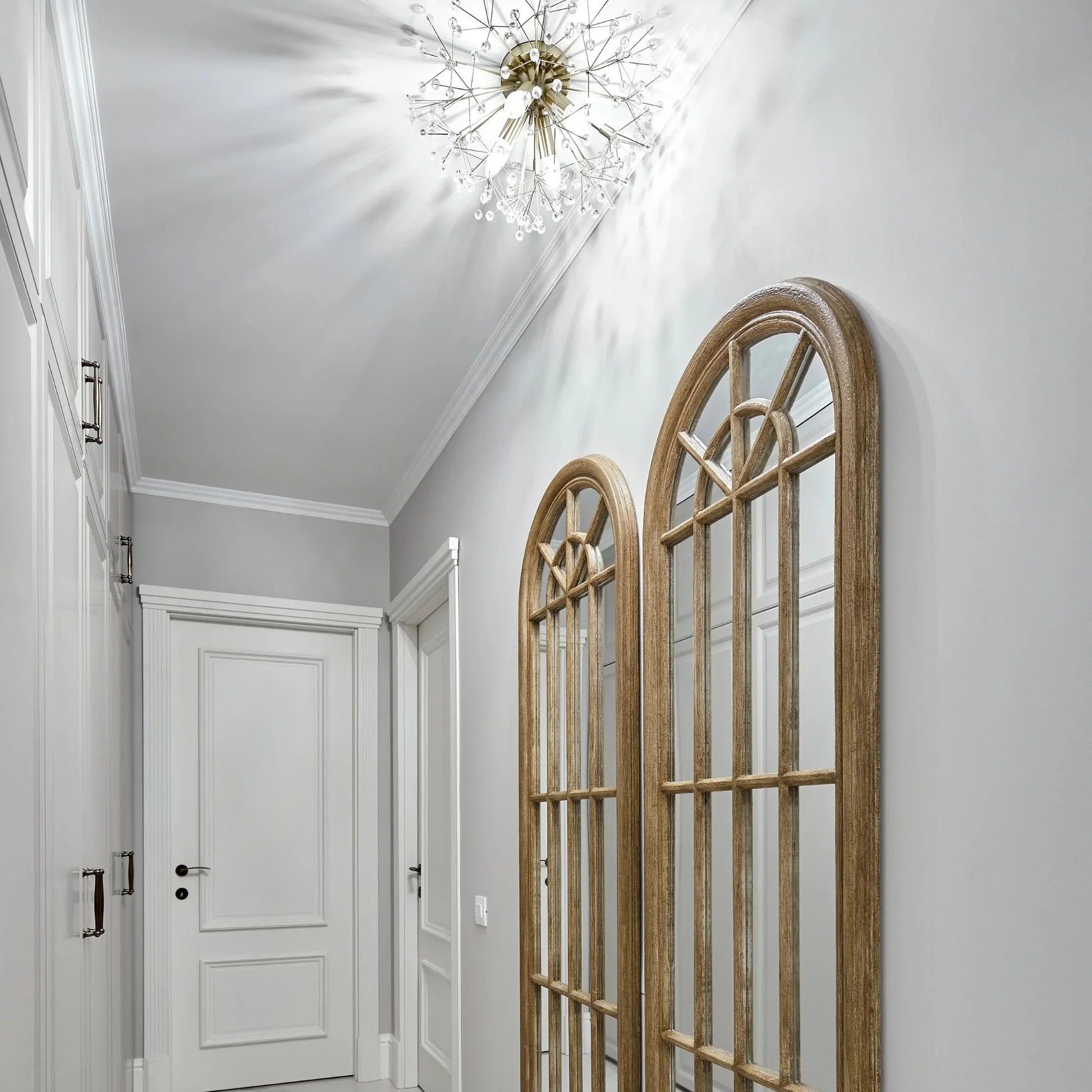 Hudson Valley Lighting - Dunkirk 20" 4-Light Semi Flush Mount, Aged Brass Finish | Bees Lighting