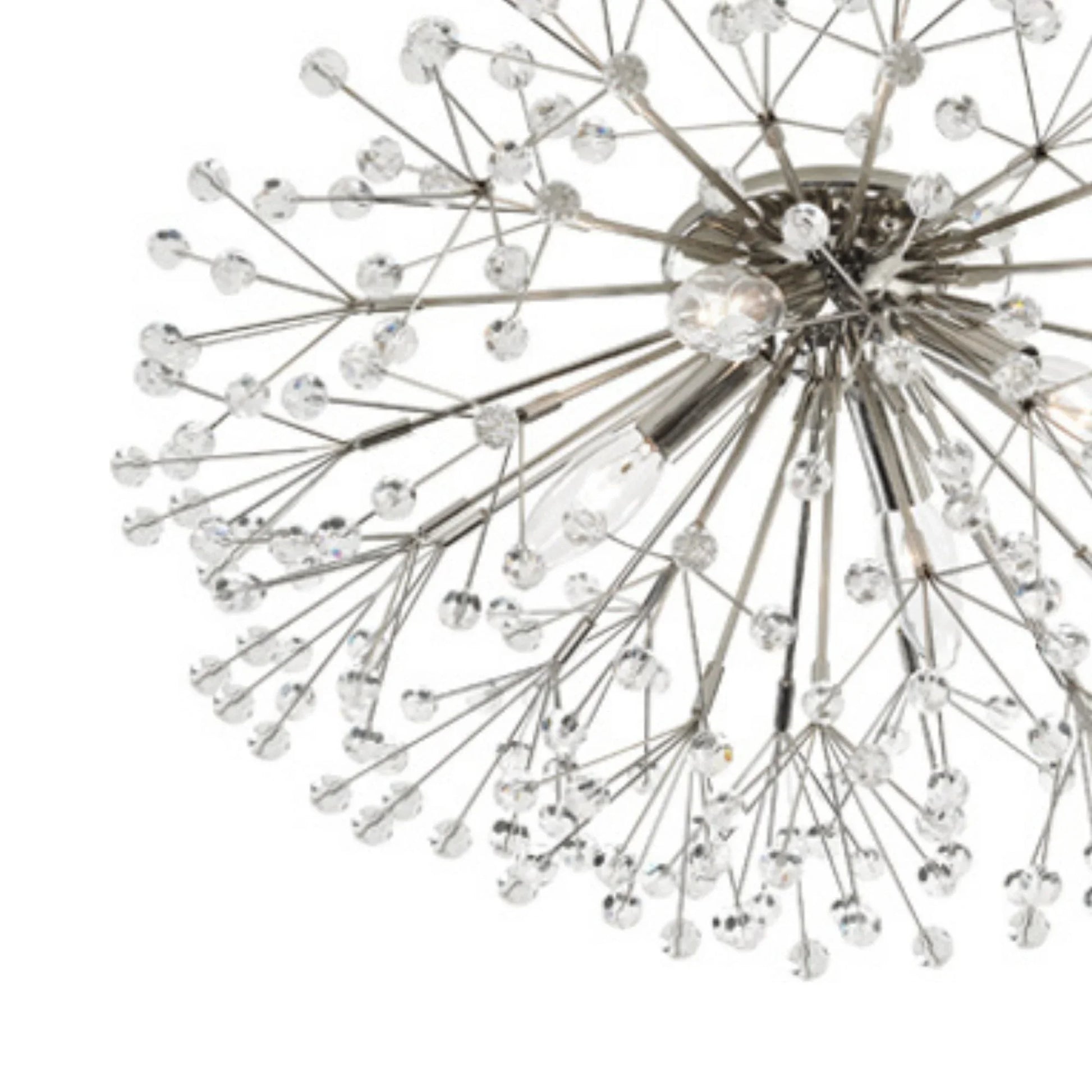 Hudson Valley Lighting - Dunkirk 20" 4-Light Semi Flush Mount, Polished Nickel Finish | Bees Lighting