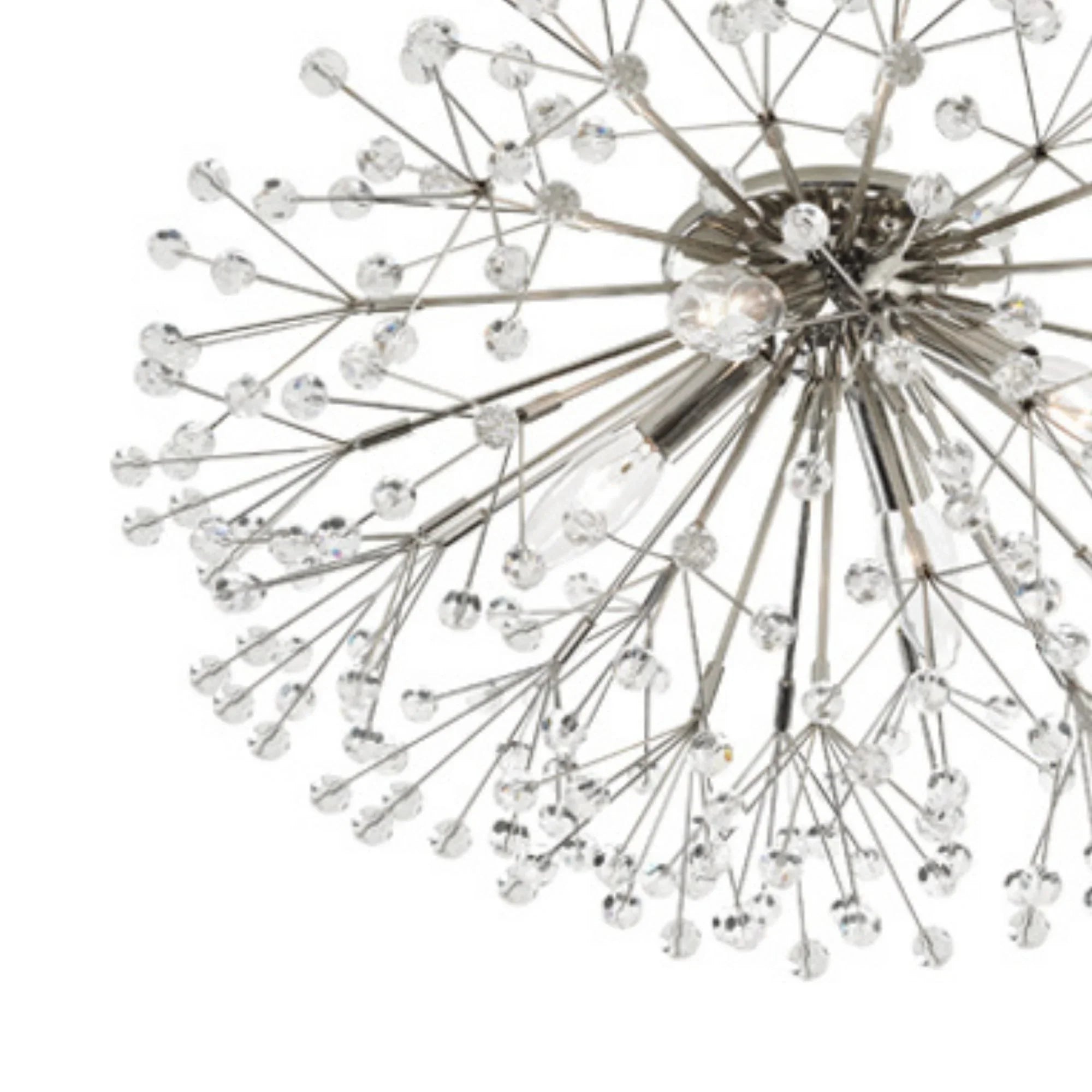 Hudson Valley Lighting - Dunkirk 20" 4-Light Semi Flush Mount, Polished Nickel Finish | Bees Lighting