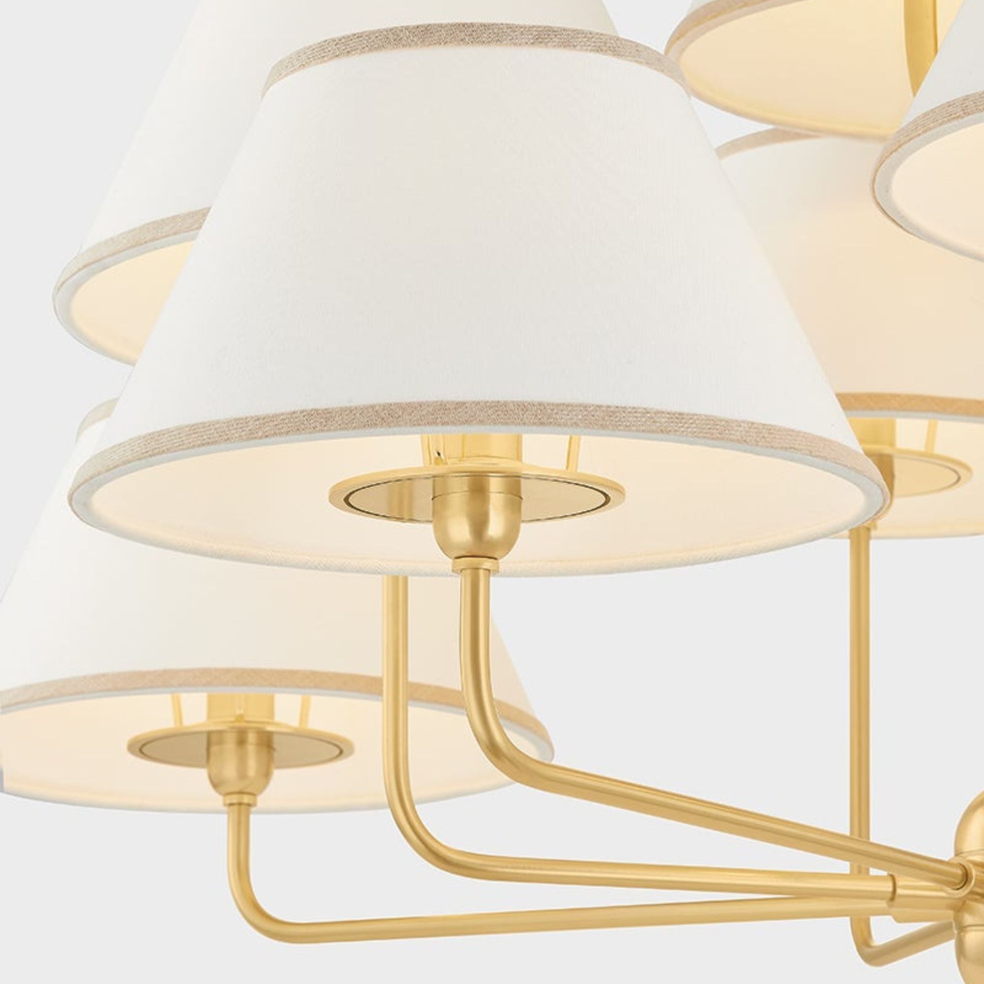Durland 41" 9-Light Chandelier, Aged Brass Finish