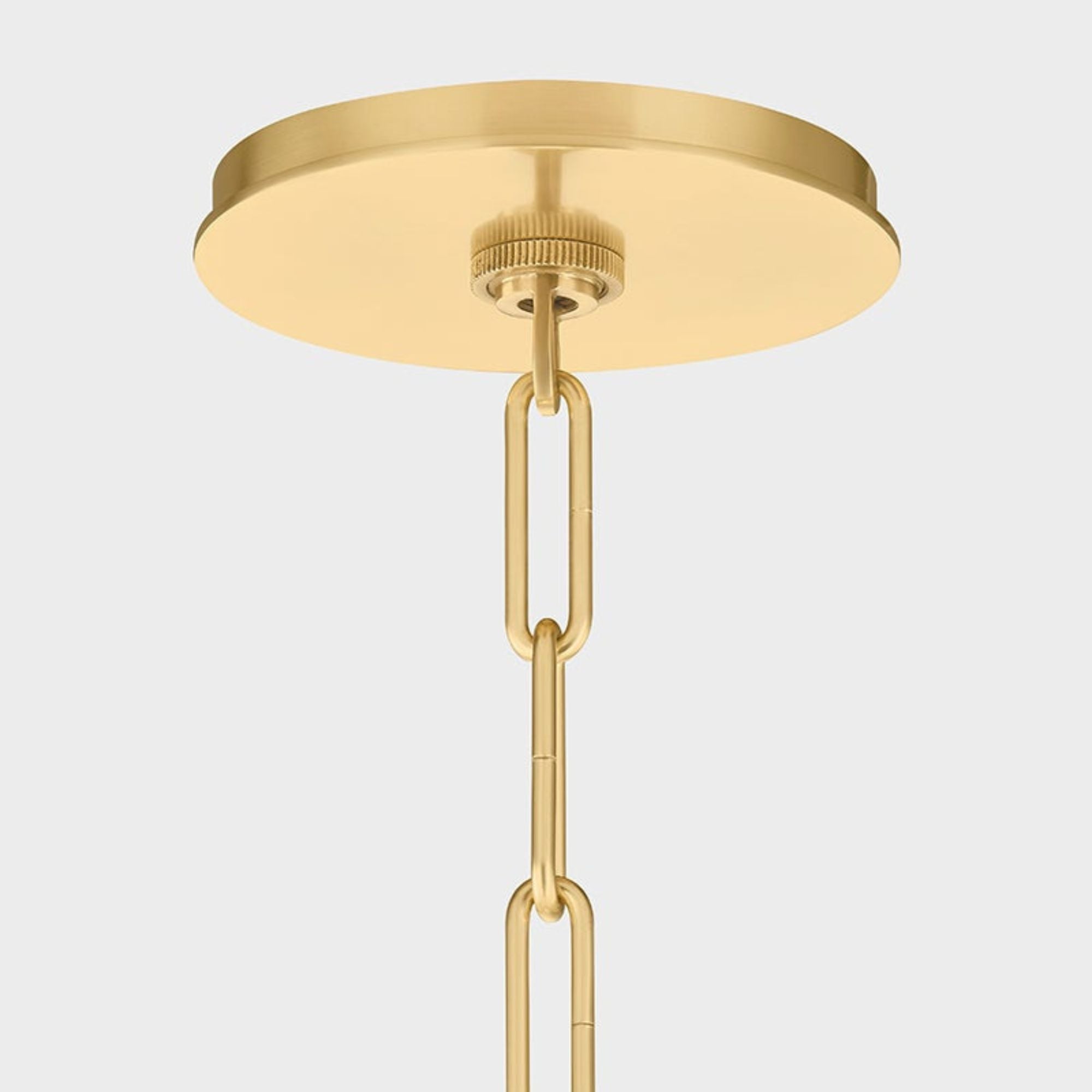 Durland 41" 9-Light Chandelier, Aged Brass Finish