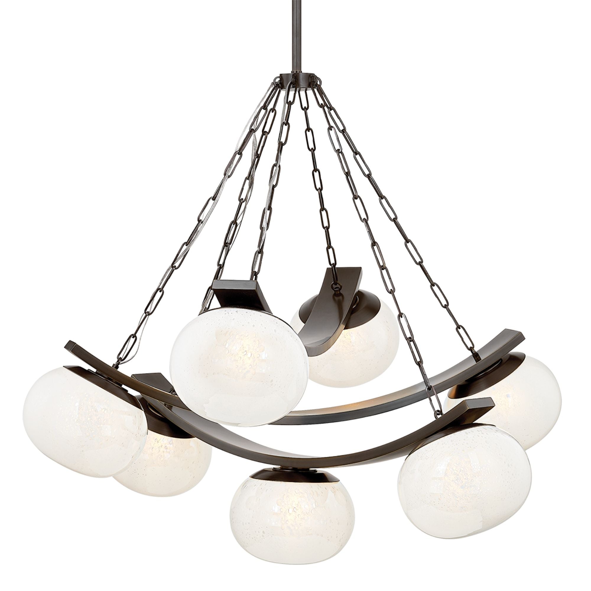 Duxbury 44" 7-Light Chandelier, Distressed Bronze Finish