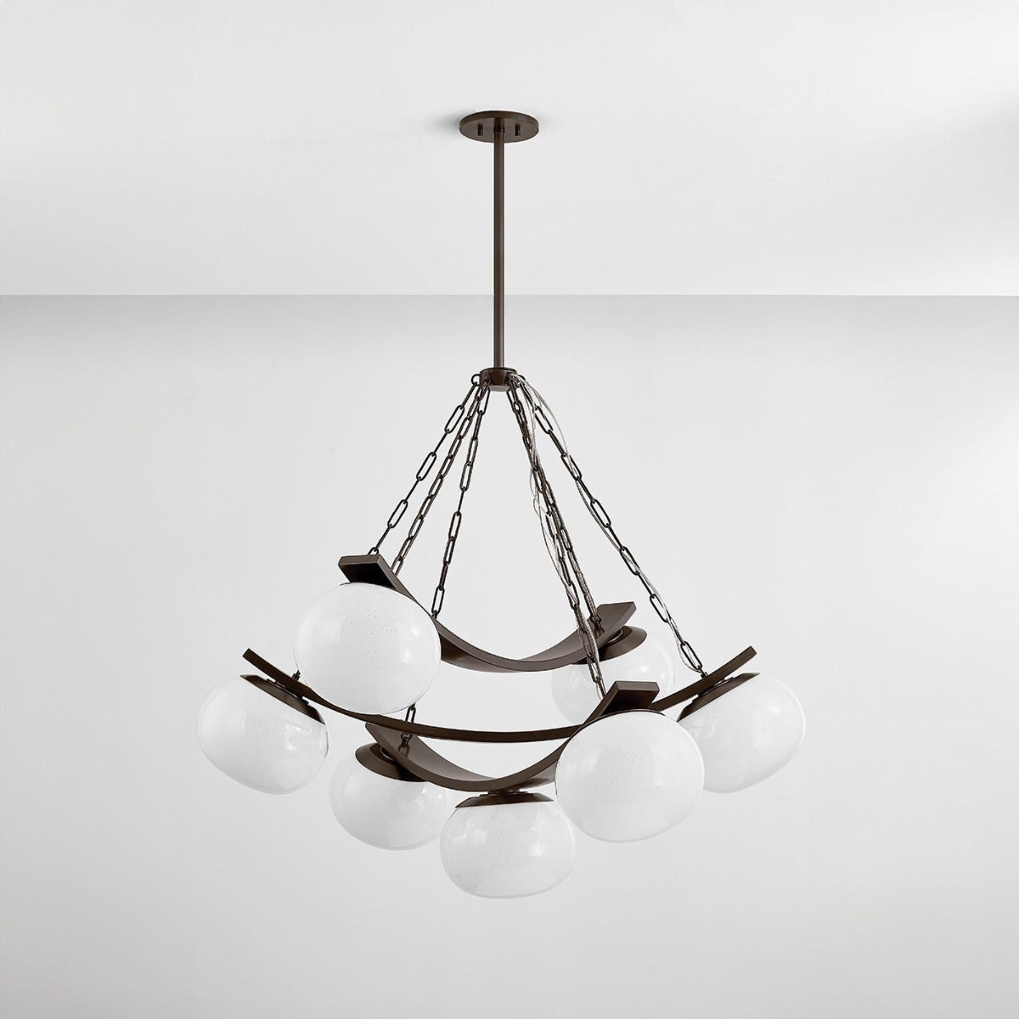 Duxbury 44" 7-Light Chandelier, Distressed Bronze Finish