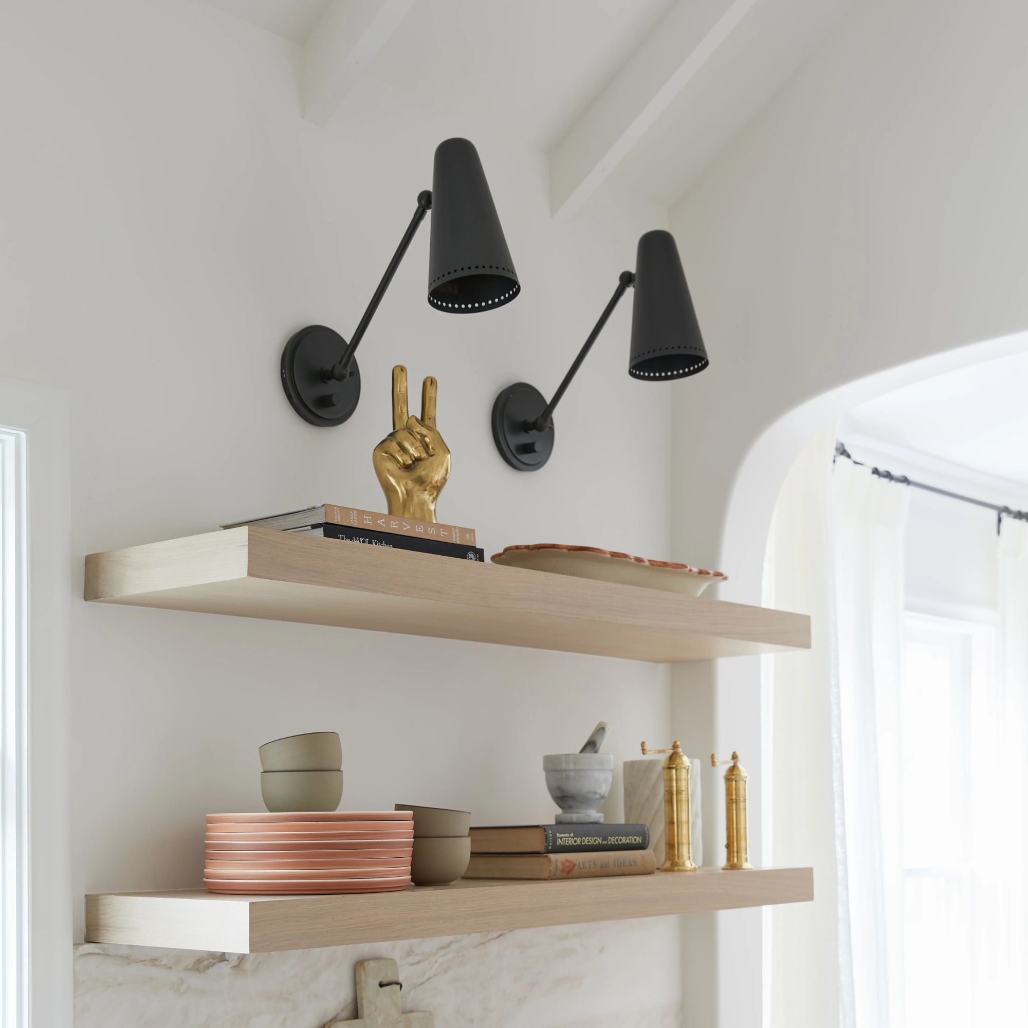 Easley 13" Swing Arm Lamp, Old Bronze Finish