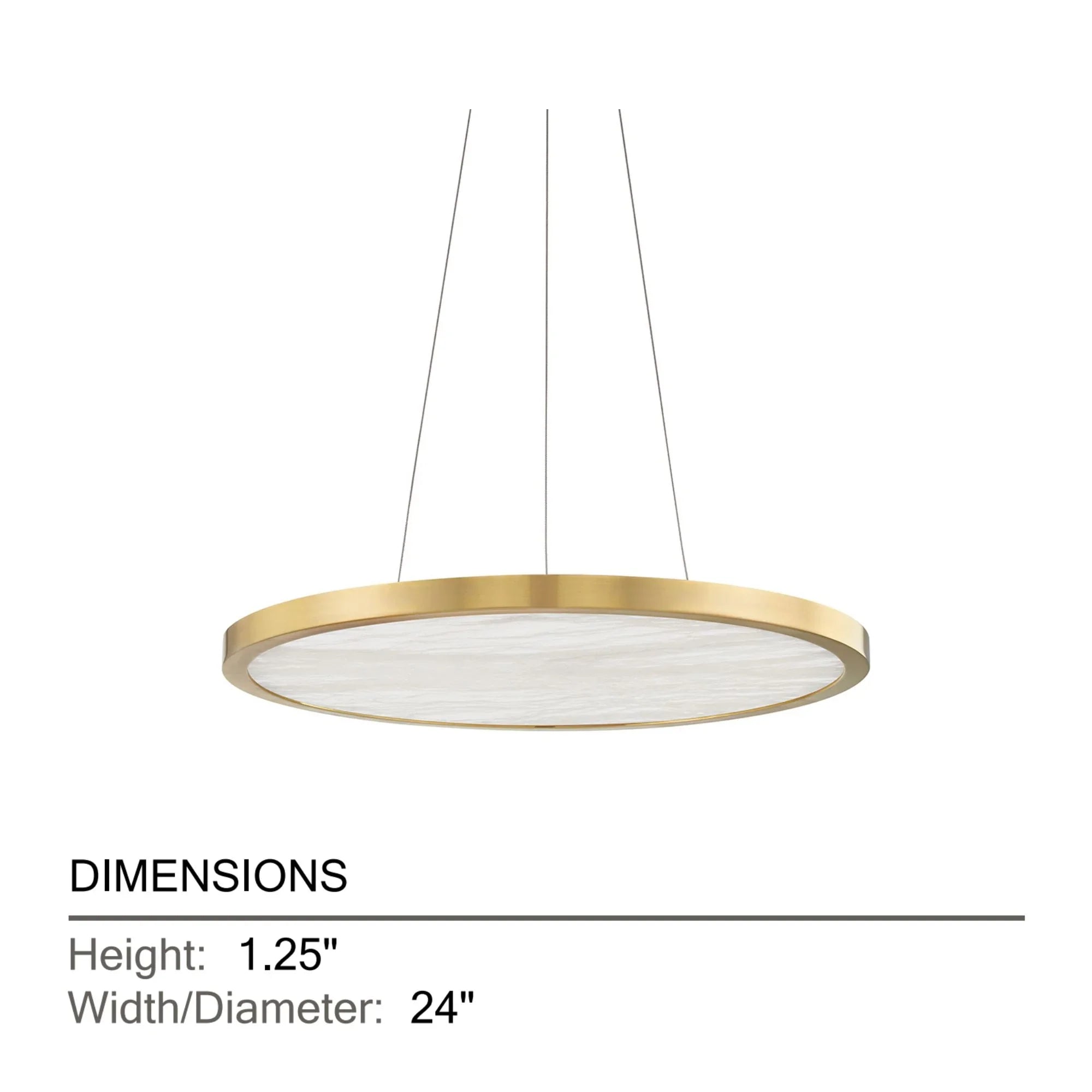 Hudson Valley Lighting - Eastport 24" LED Chandelier, Aged Brass Finish | Bees Lighting