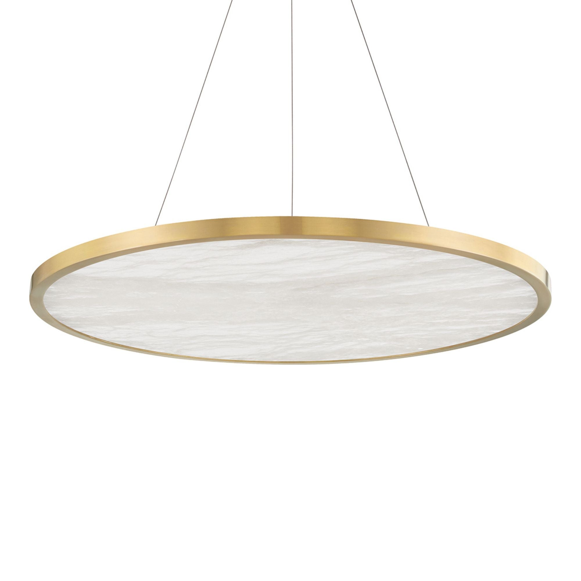 Eastport 36" LED Chandelier, Aged Brass Finish